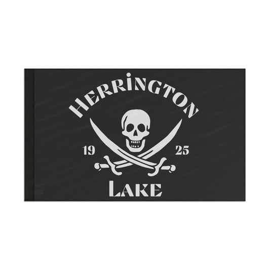 Herrington Lake Pirate Flag - Black