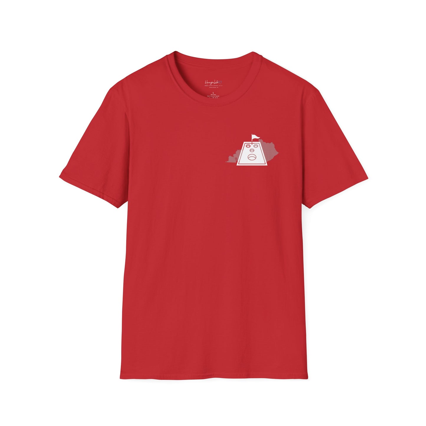 HLKY Cornhole Club Soft Ringspun Cotton Double-Sided Tee
