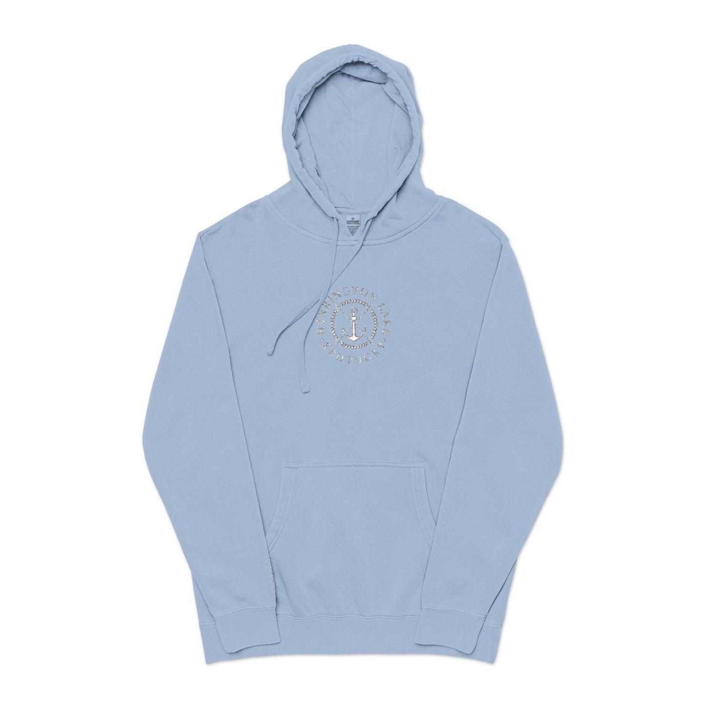 Embroidered Nautical Collection Independant Trading Company® Unisex Pigment-Dyed Hoodie