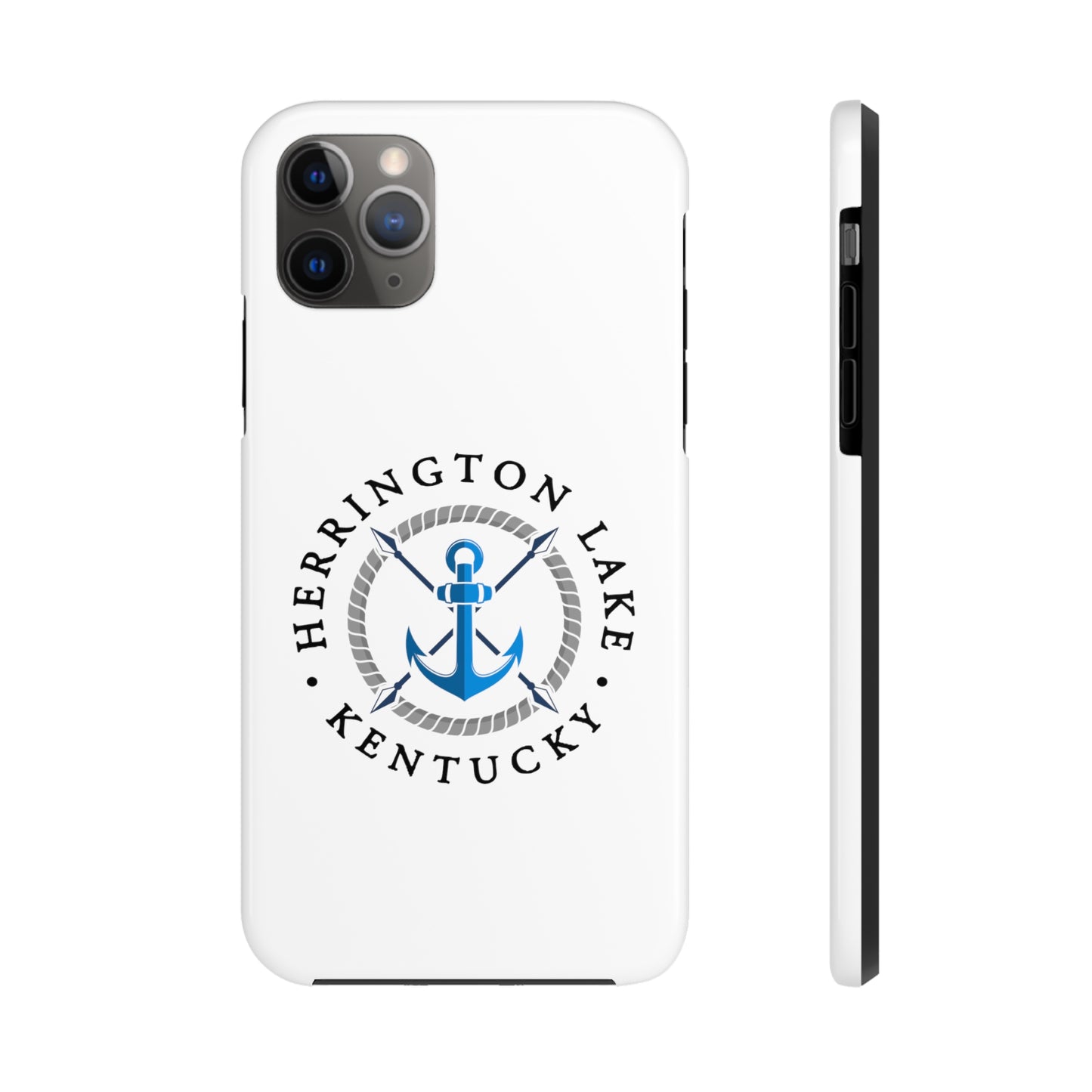 Herrington Lake Nautical Tough Phone Cases, White