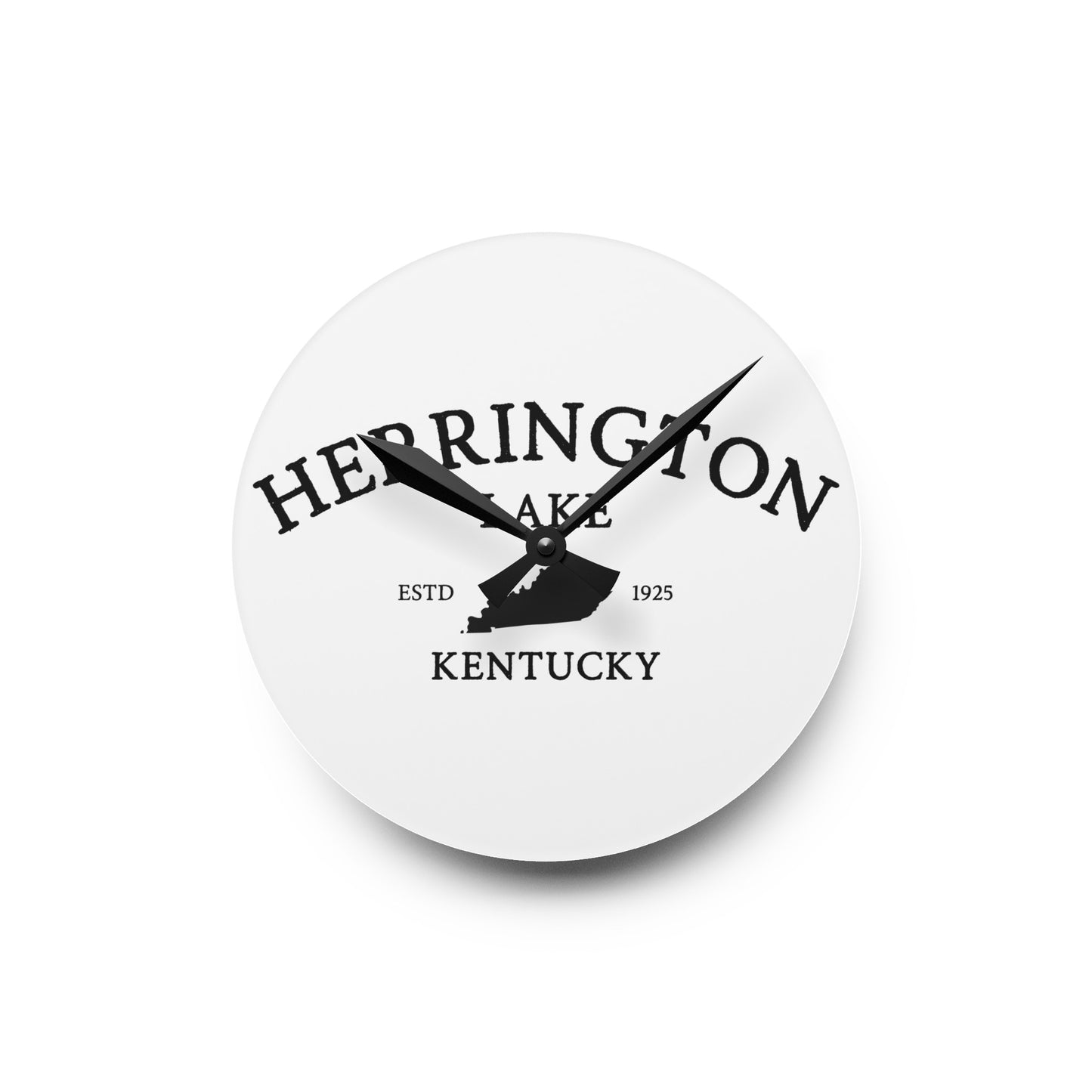 Simply Herrington Acrylic Wall Clock, Round & Square, White