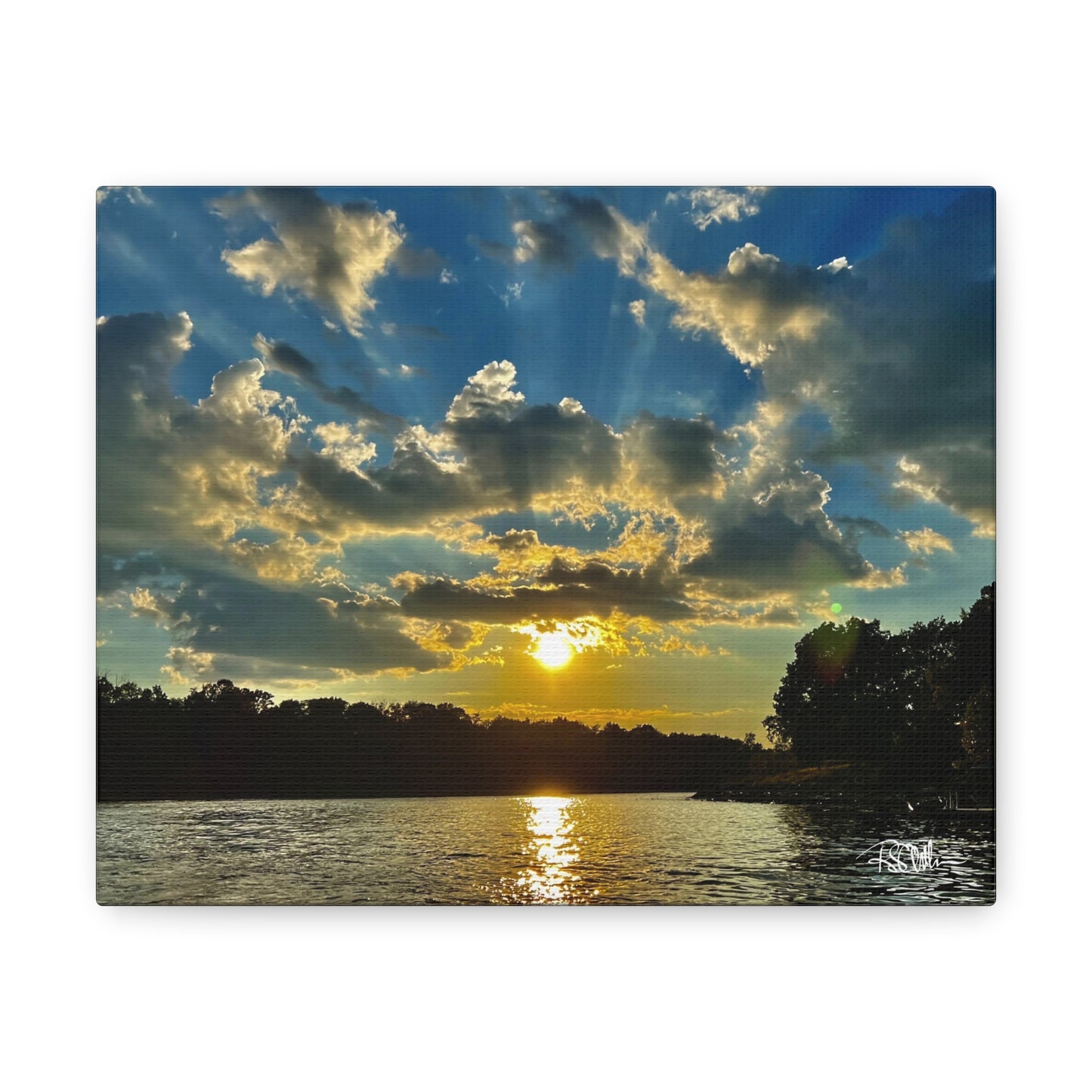 "Summer Sunset on Herrington -1" Canvas Gallery Wraps