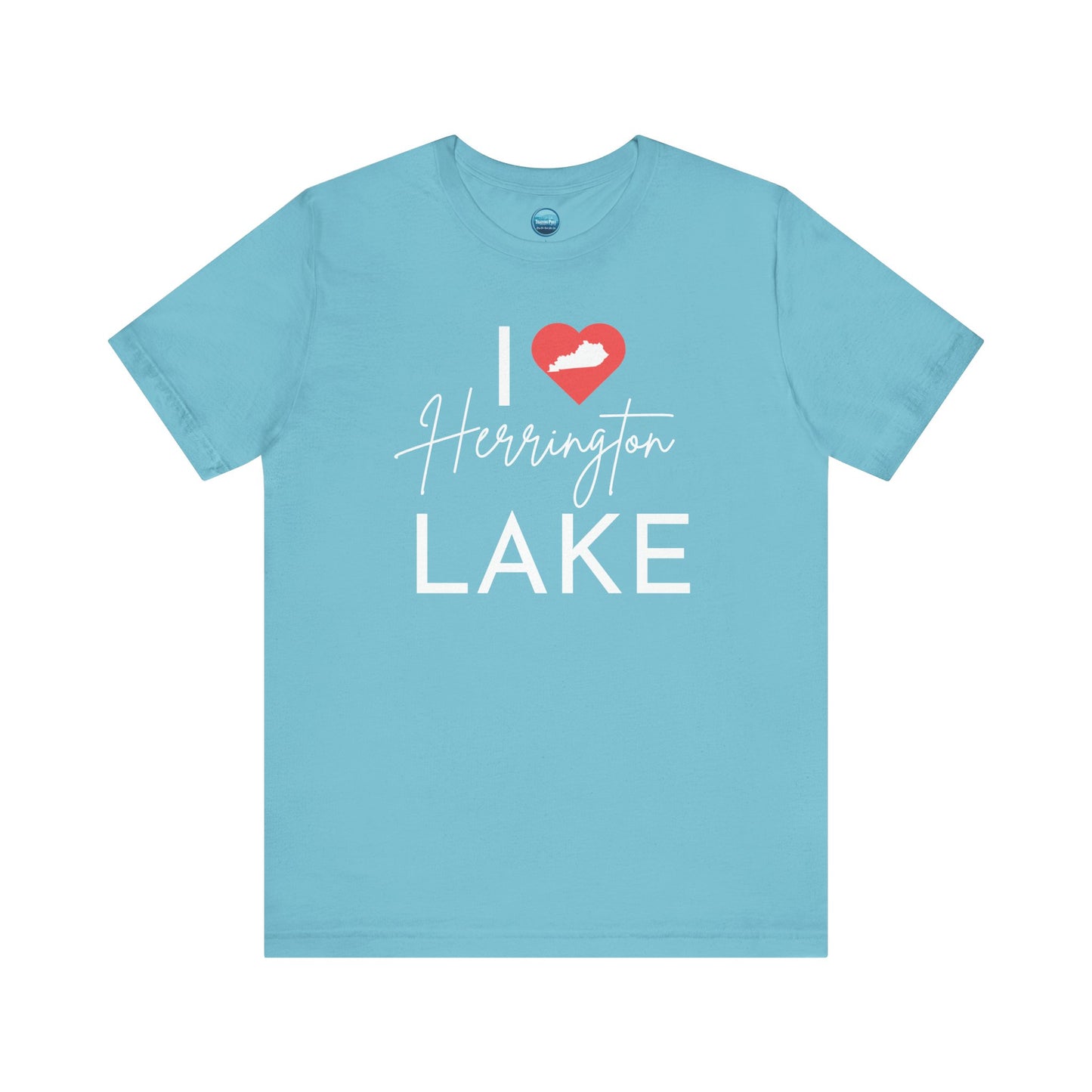 I ❤️ Herrington Lake Unisex Jersey Knit Cotton Short Sleeve Tee