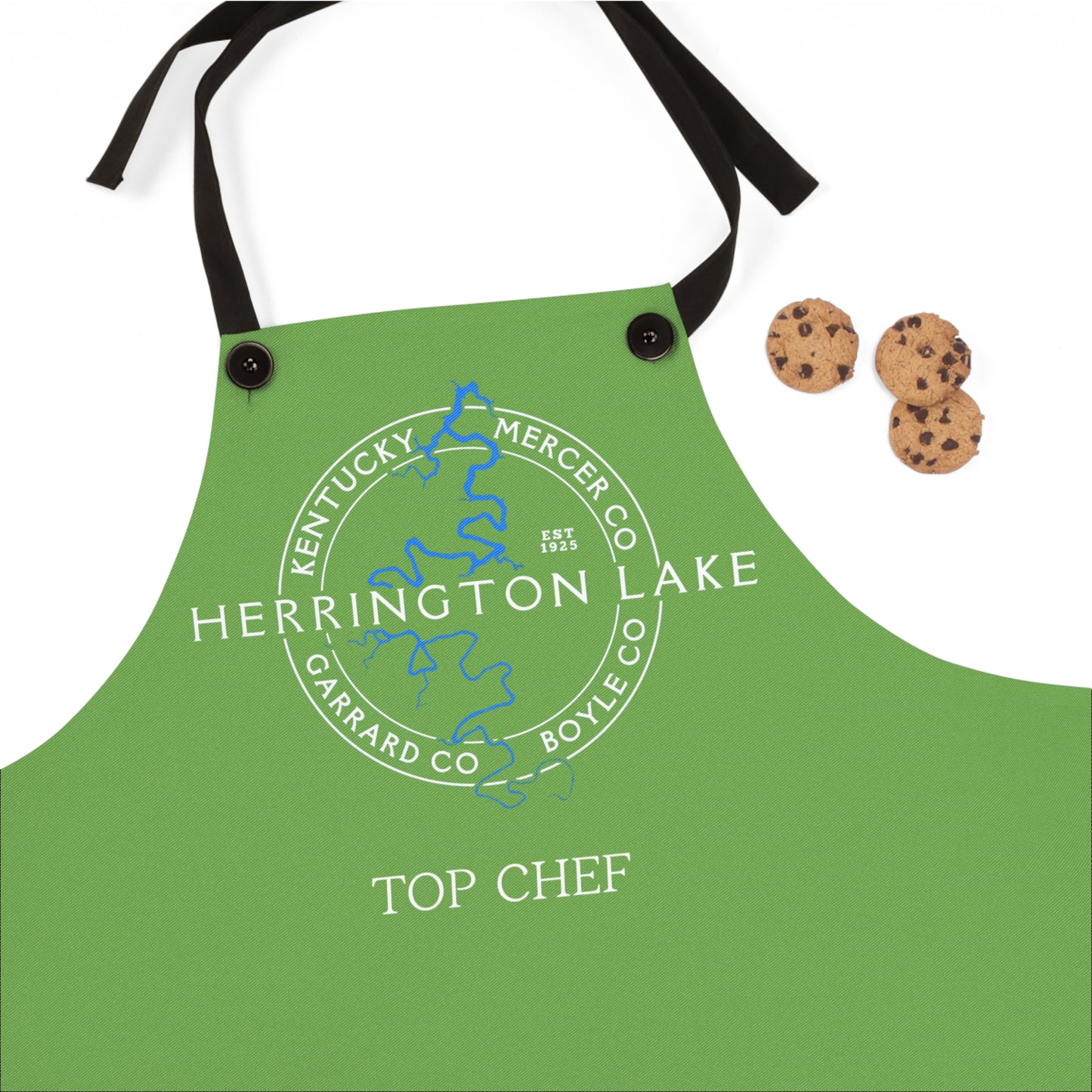 The Personalized Custom "Classic" Herrington Lake and County Poly-Twill Apron
