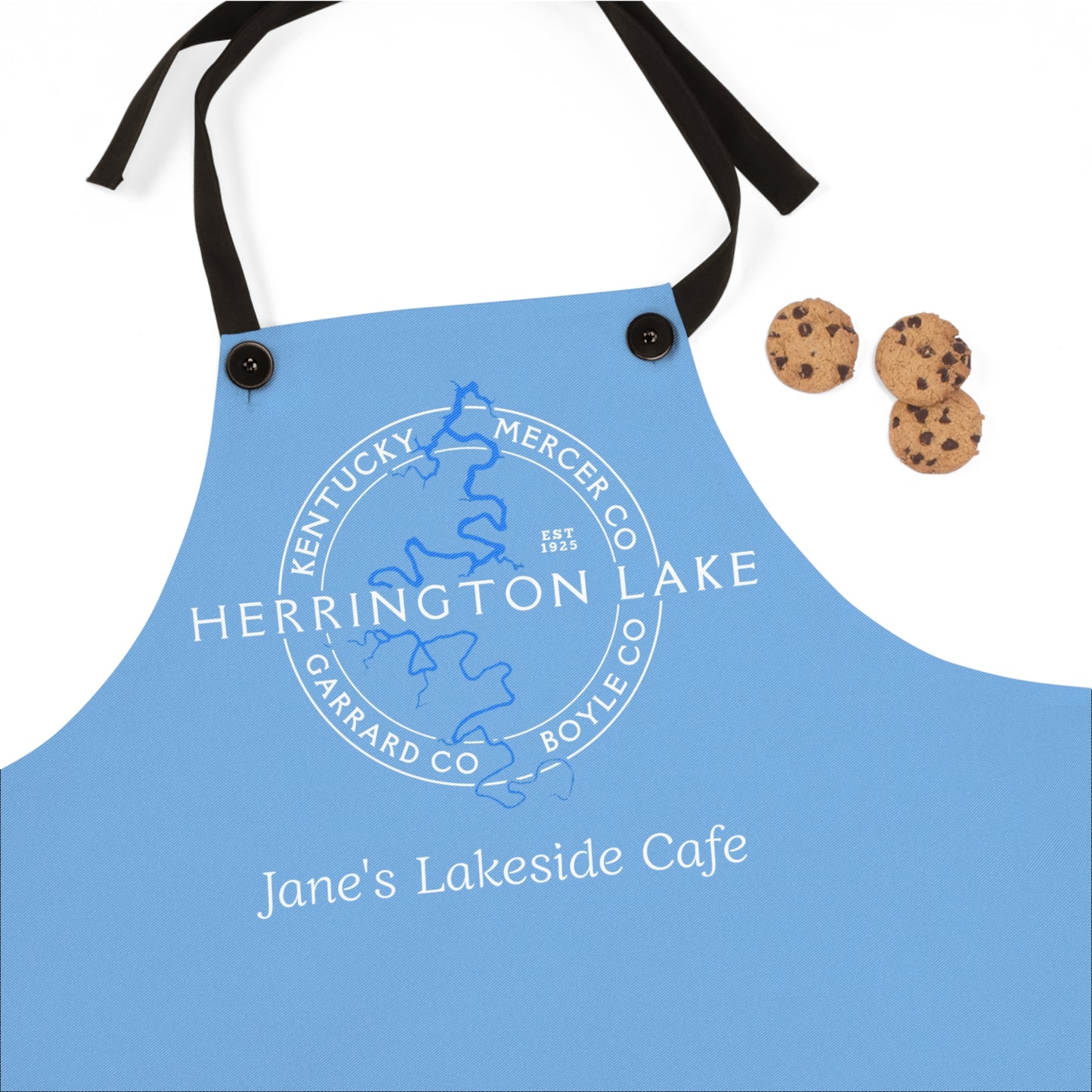 The Personalized Custom "Classic" Herrington Lake and County Poly-Twill Apron