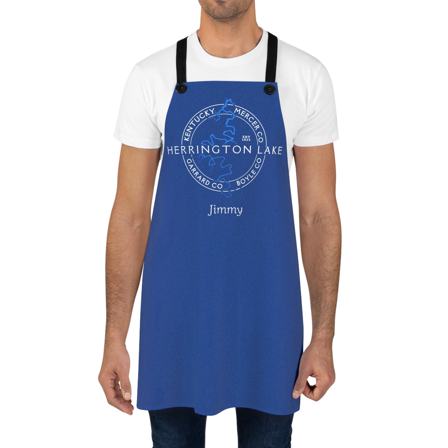 The Personalized Custom "Classic" Herrington Lake and County Poly-Twill Apron