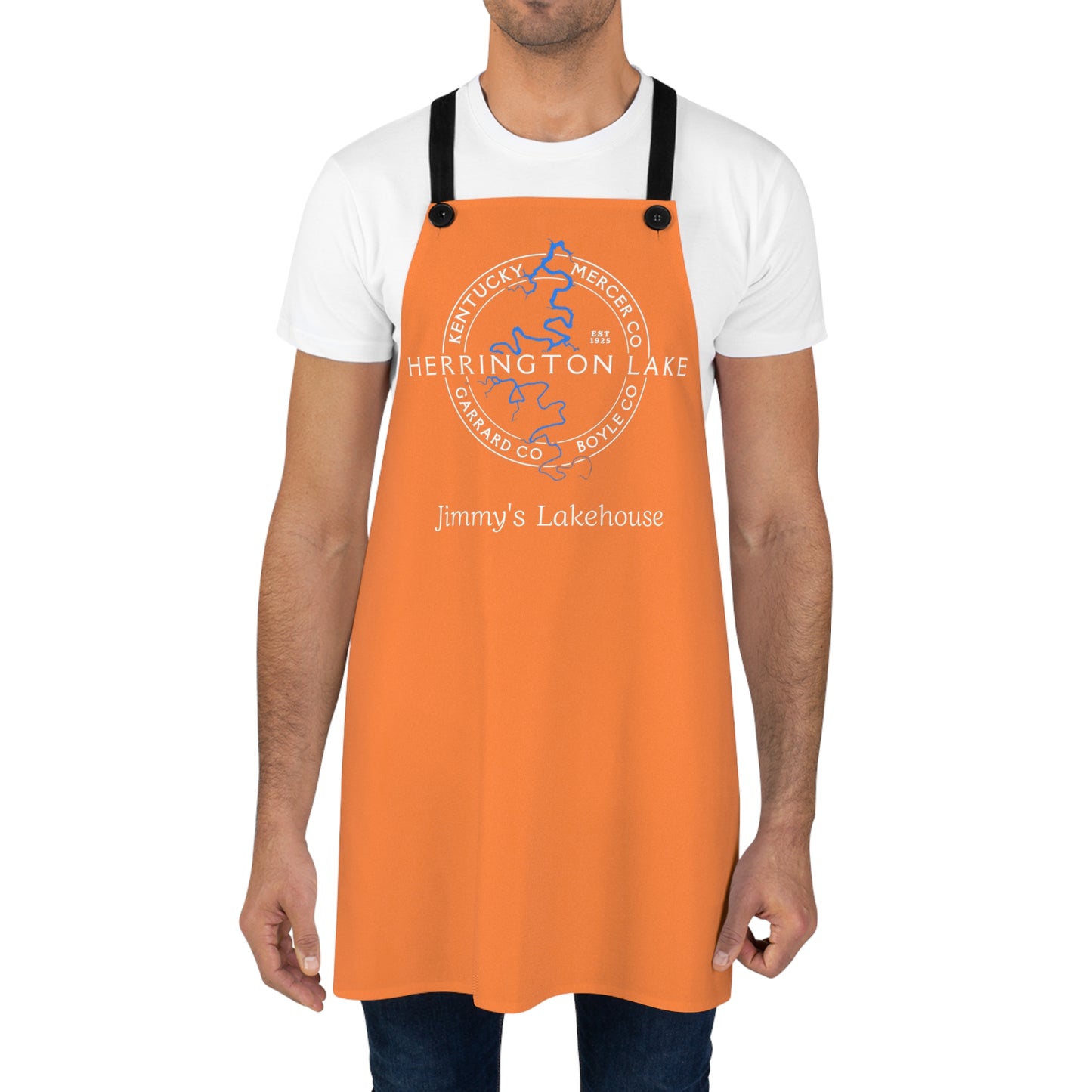 The Personalized Custom "Classic" Herrington Lake and County Poly-Twill Apron