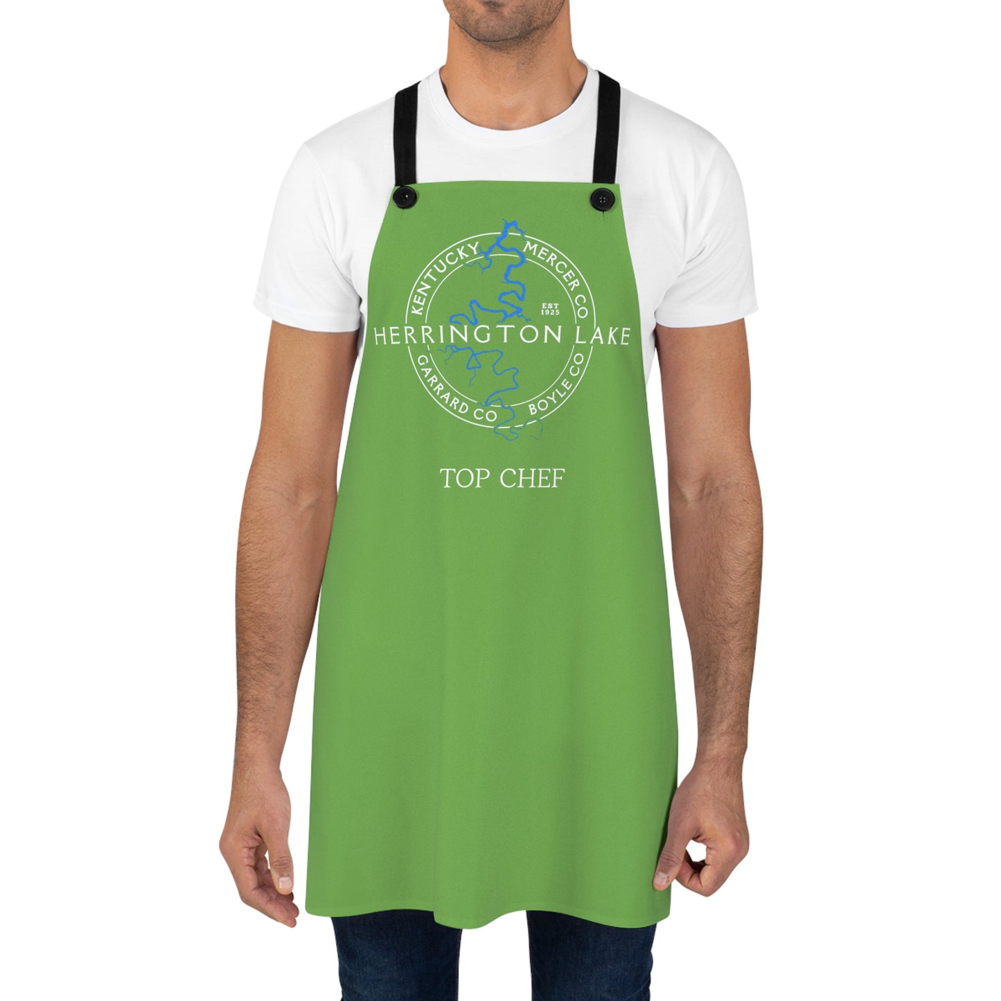 The Personalized Custom "Classic" Herrington Lake and County Poly-Twill Apron