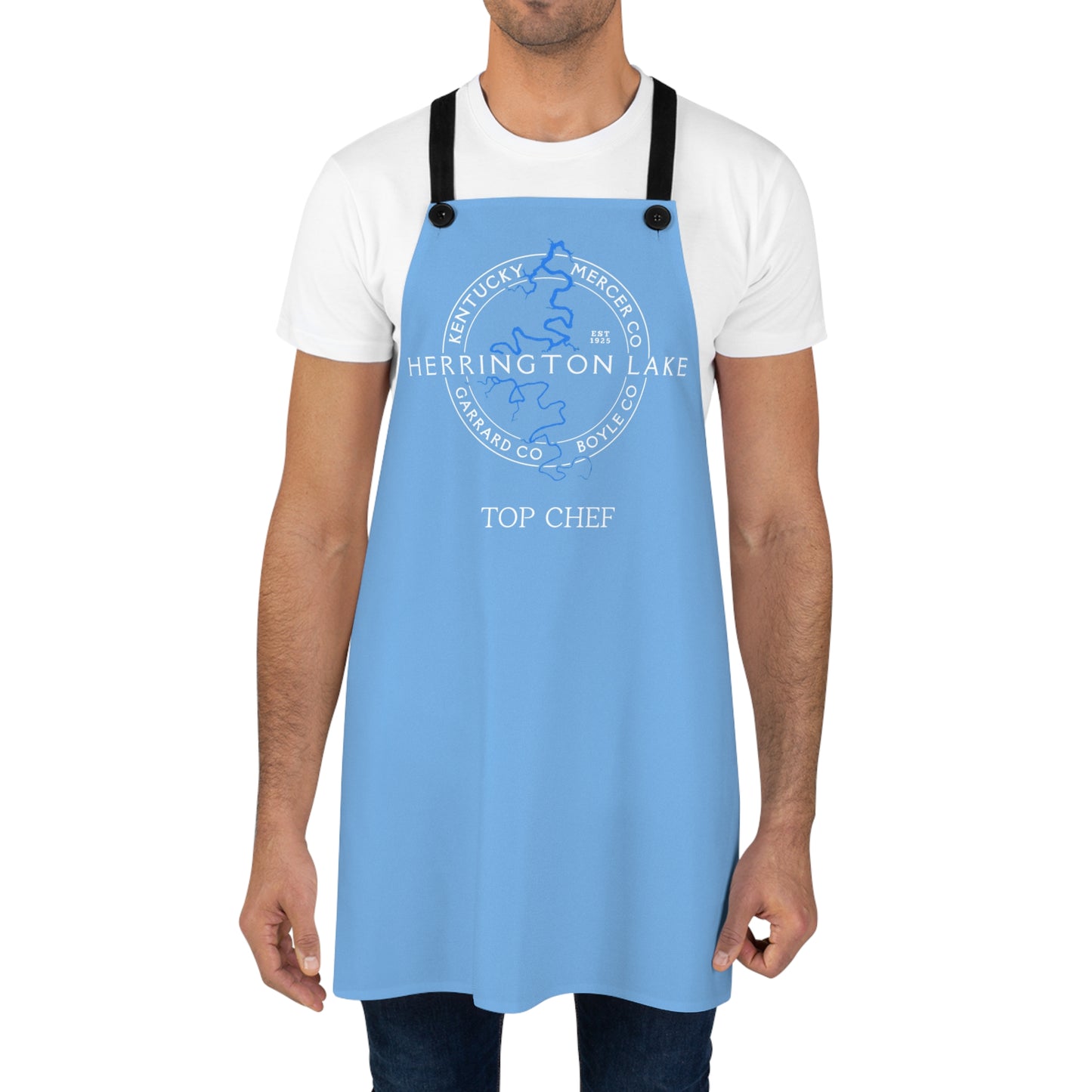 The Personalized Custom "Classic" Herrington Lake and County Poly-Twill Apron