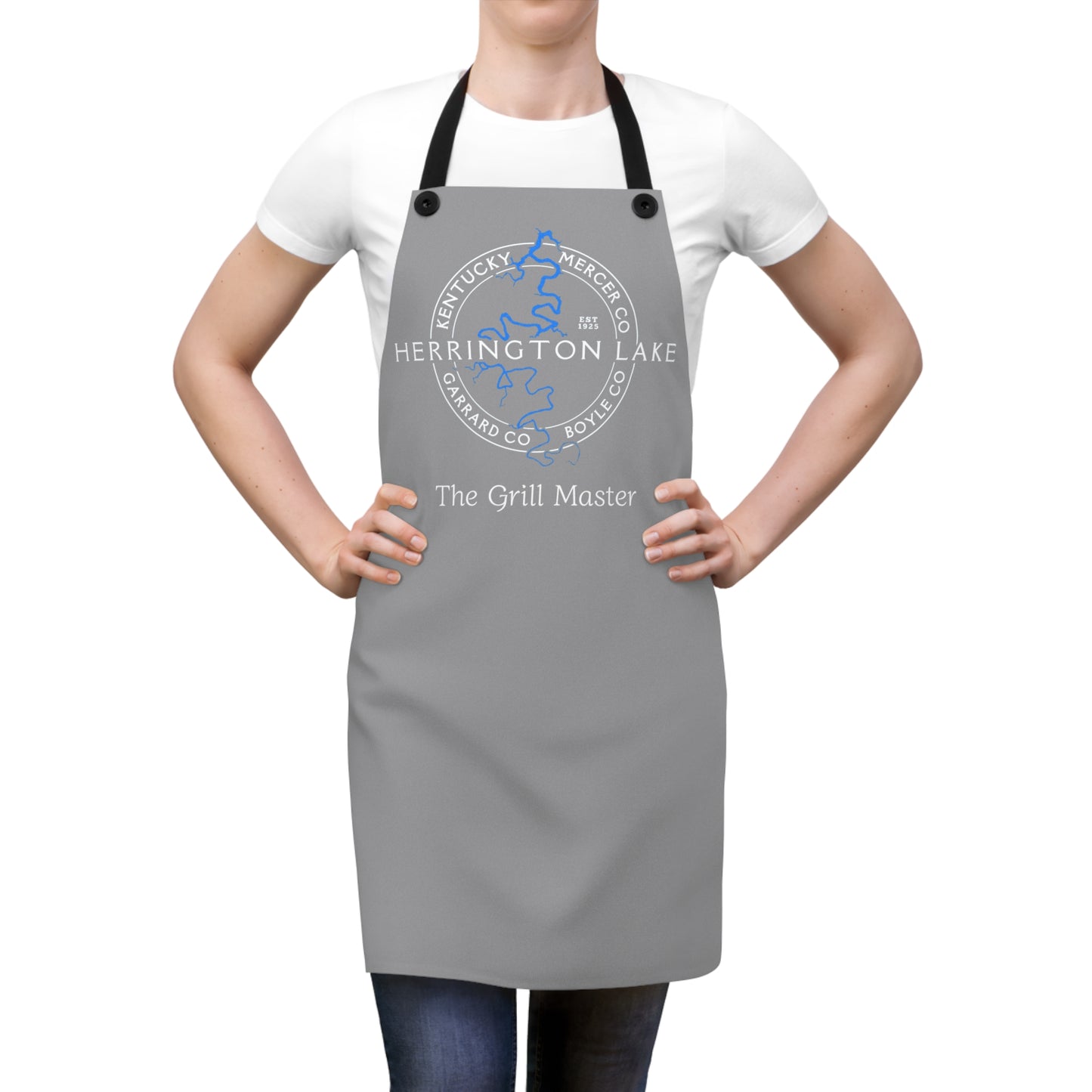 The Personalized Custom "Classic" Herrington Lake and County Poly-Twill Apron