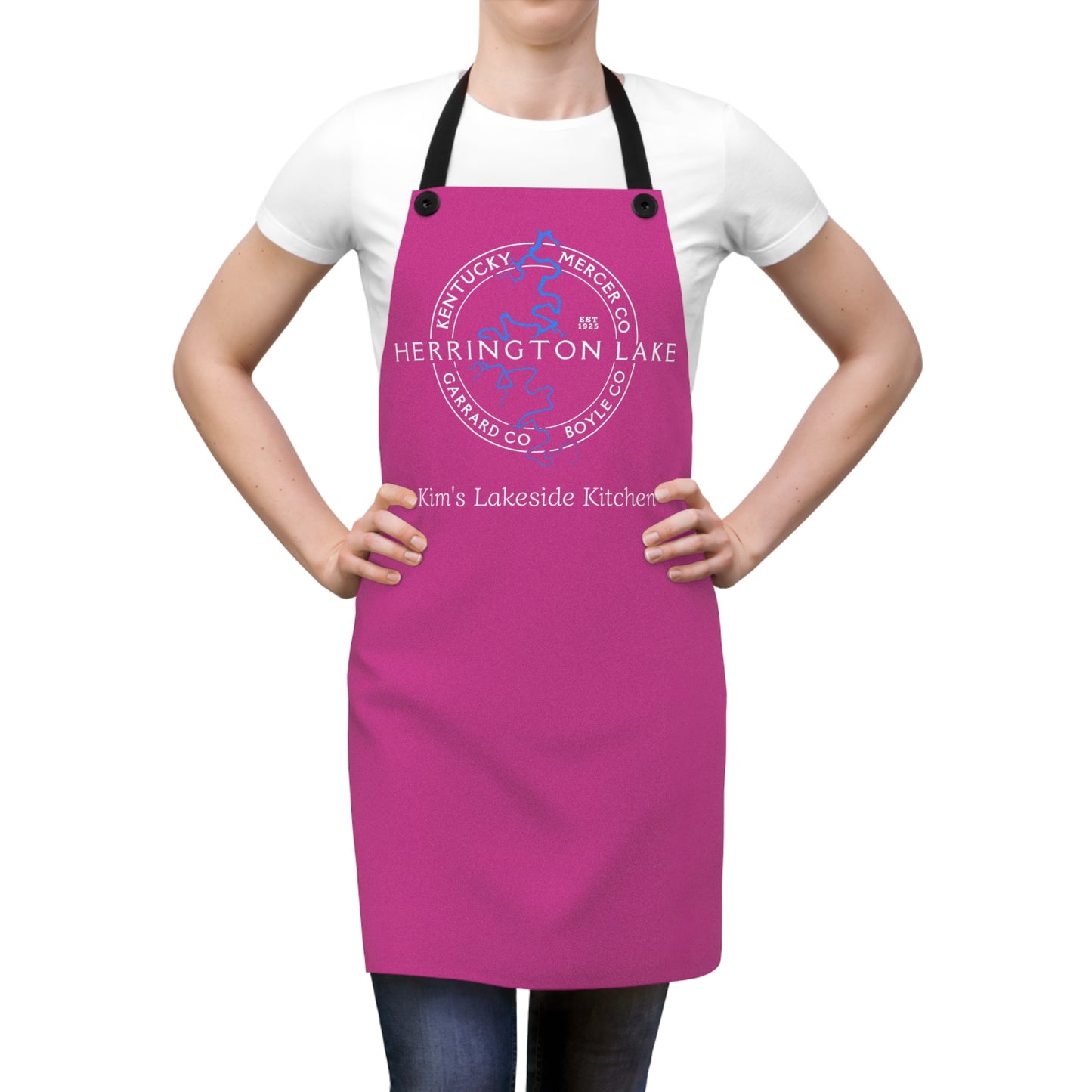 The Personalized Custom "Classic" Herrington Lake and County Poly-Twill Apron
