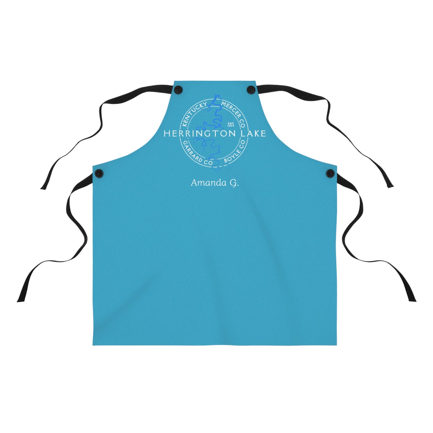 The Personalized Custom "Classic" Herrington Lake and County Poly-Twill Apron