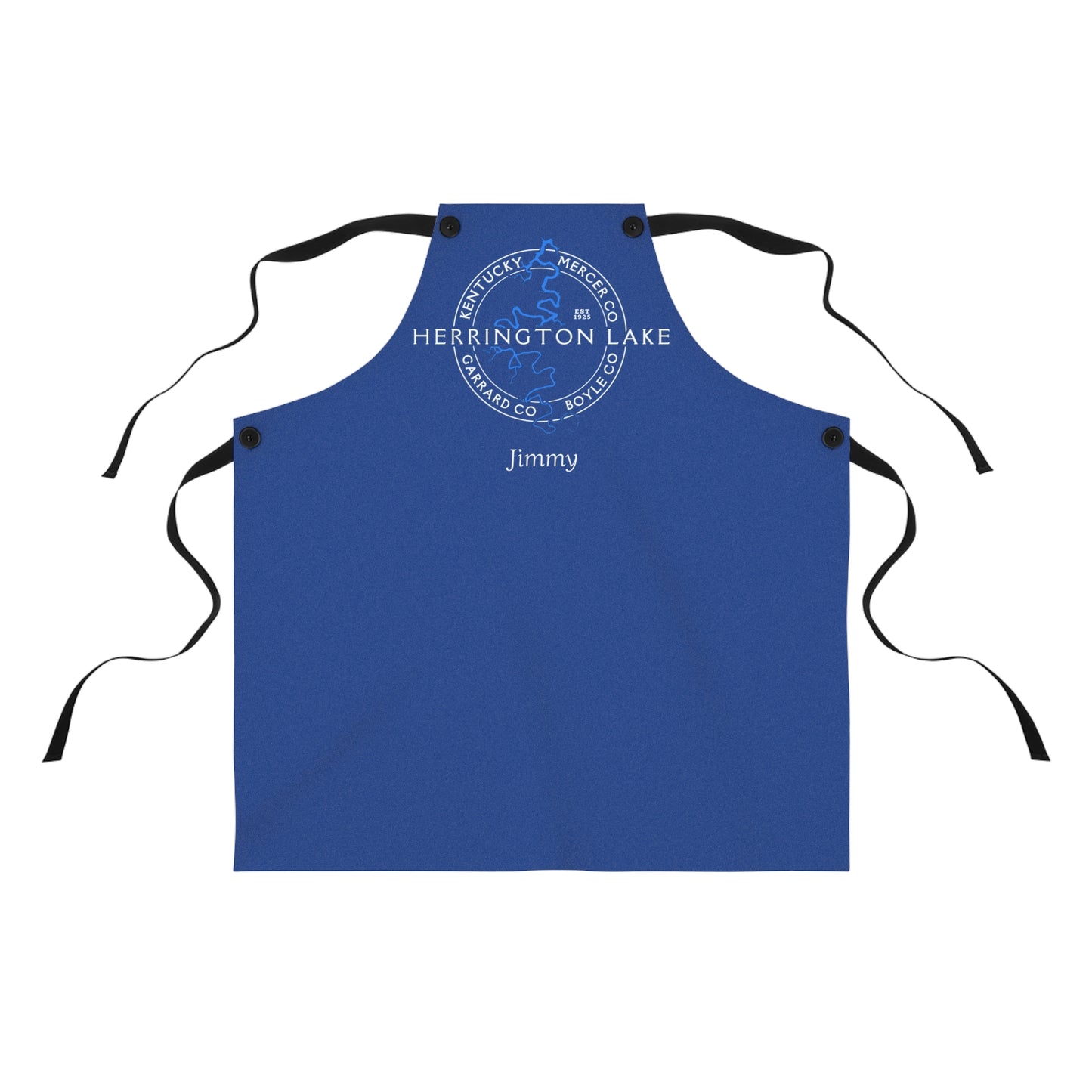 The Personalized Custom "Classic" Herrington Lake and County Poly-Twill Apron