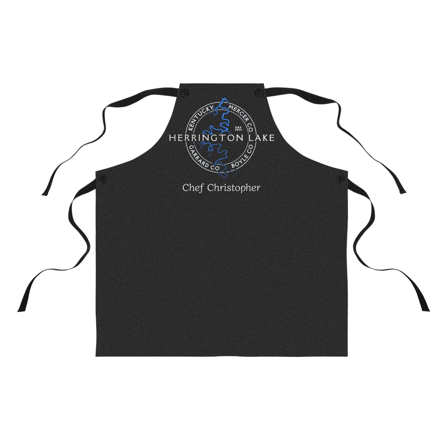 The Personalized Custom "Classic" Herrington Lake and County Poly-Twill Apron