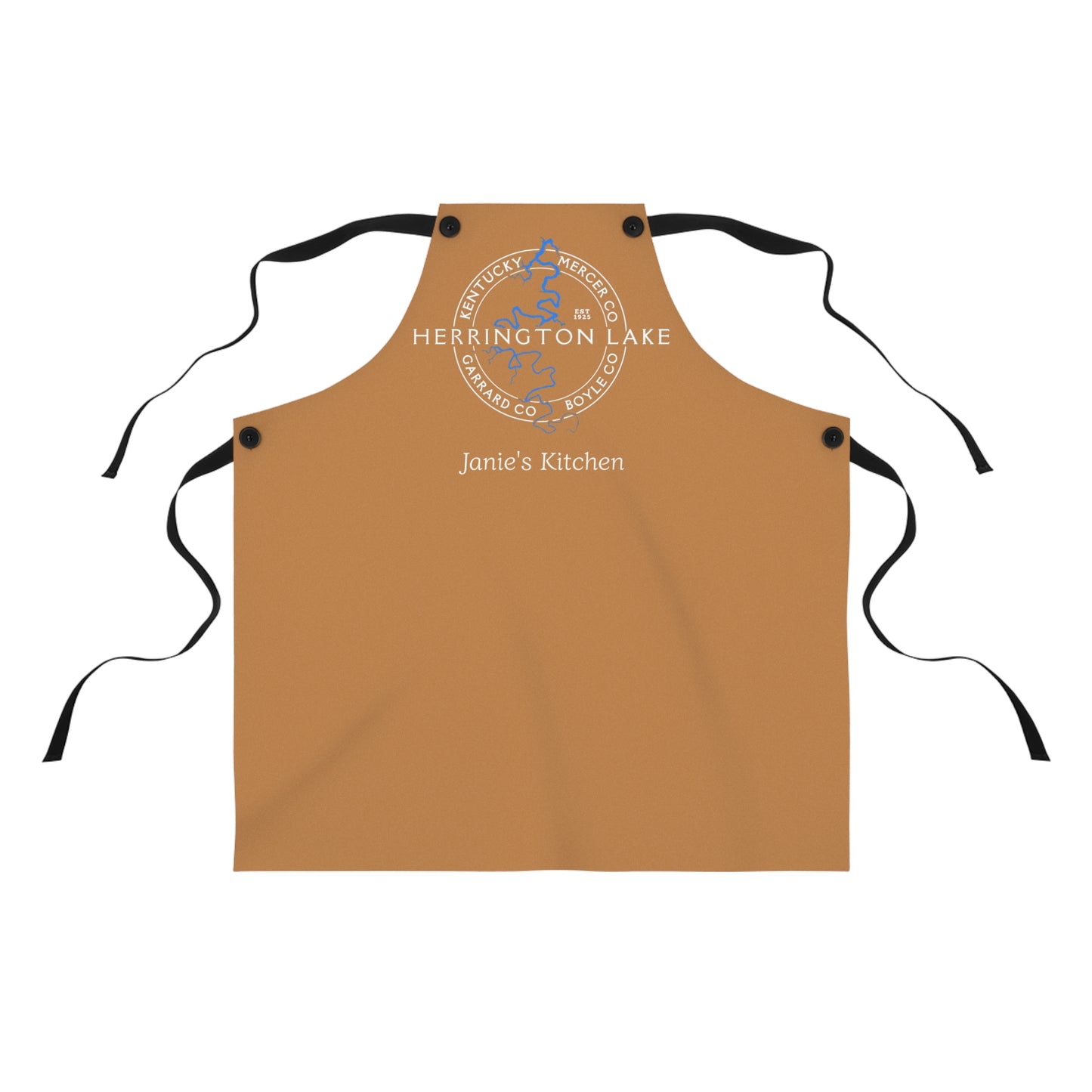 The Personalized Custom "Classic" Herrington Lake and County Poly-Twill Apron