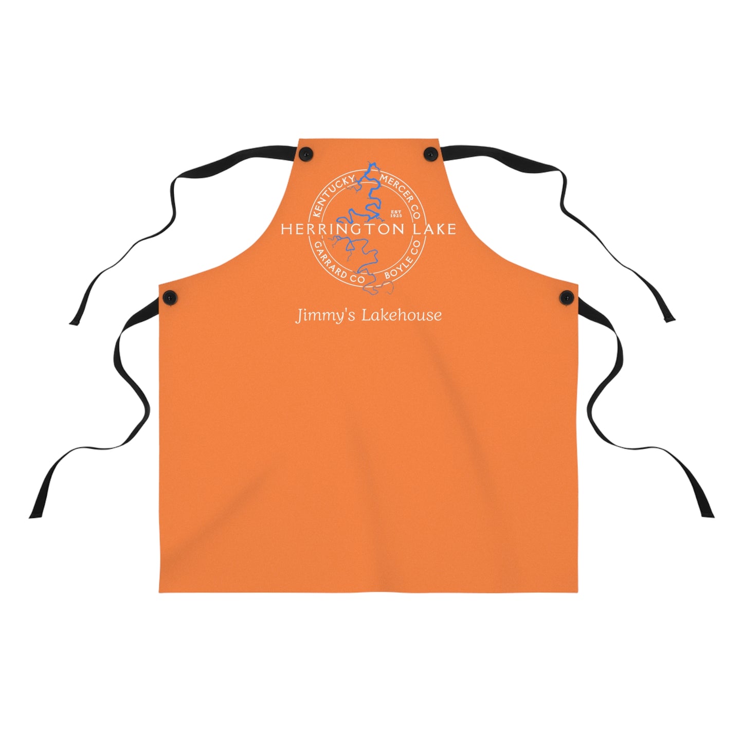 The Personalized Custom "Classic" Herrington Lake and County Poly-Twill Apron