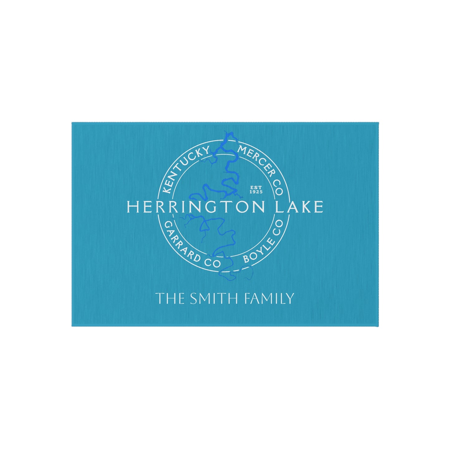 The Personalized Custom "Classic" Herrington Lake and County Outdoor Mat