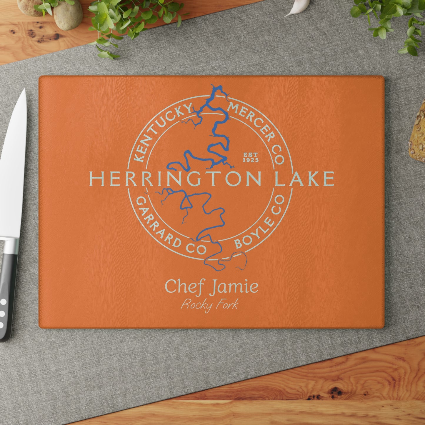 The Personalized Custom "Classic" Collection Glass Cutting Board