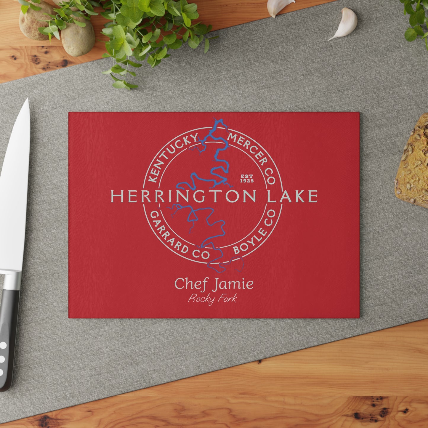 The Personalized Custom "Classic" Collection Glass Cutting Board