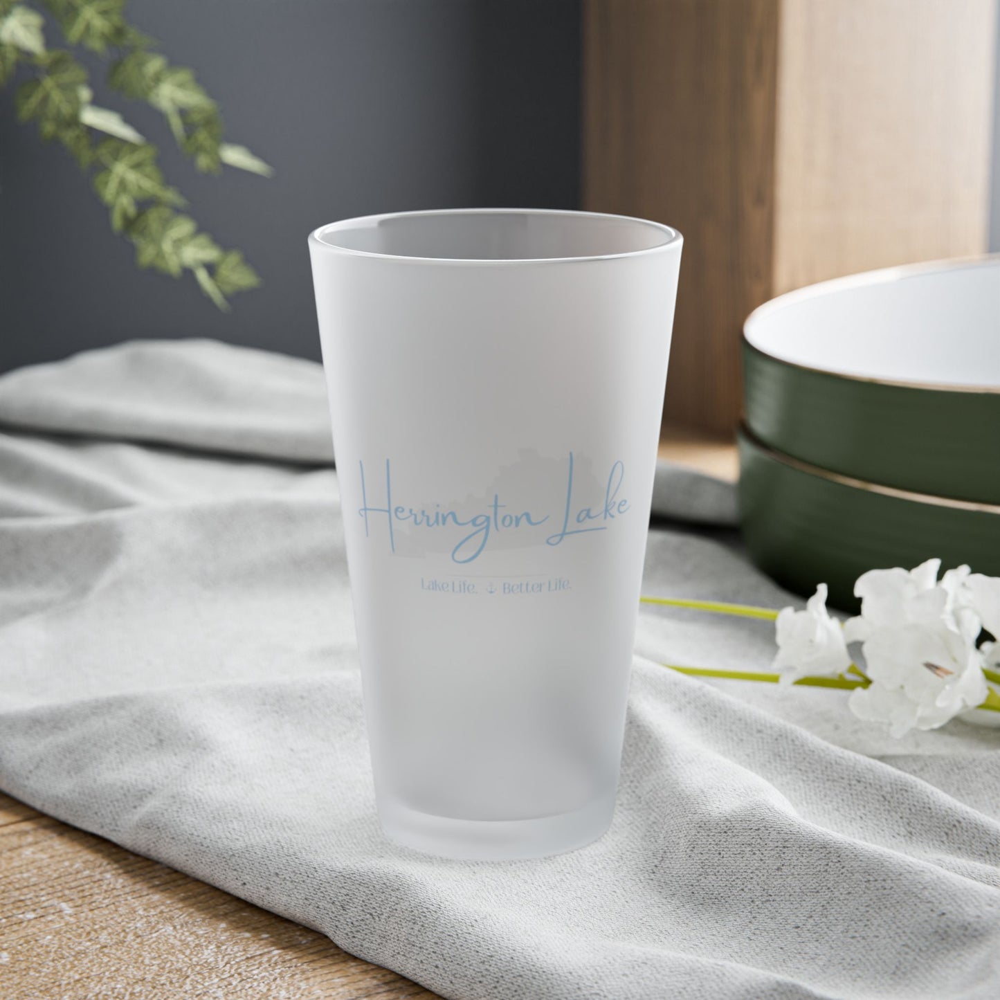 Signature Collection Glassware Set (Blue/White) By Taylor Glass