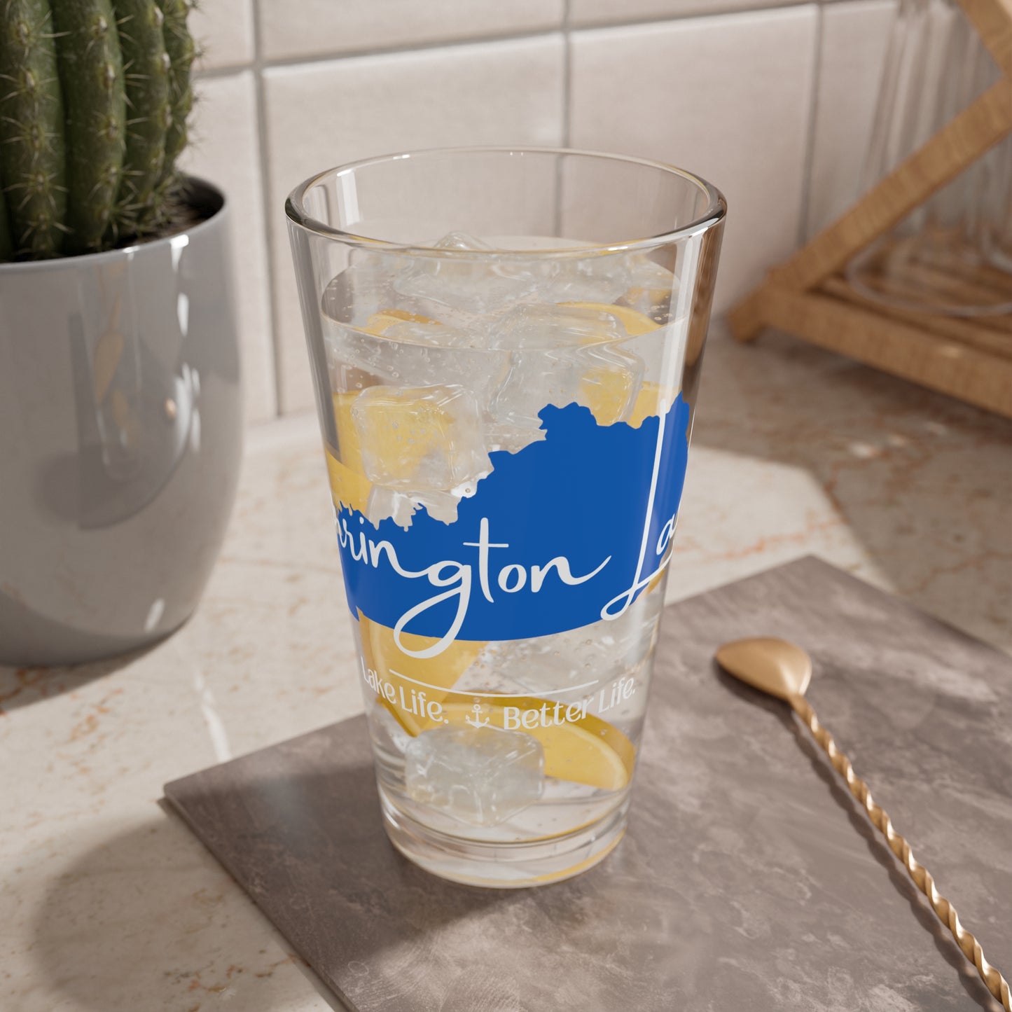 Signature Collection Glassware Set (Blue/White) By Taylor Glass