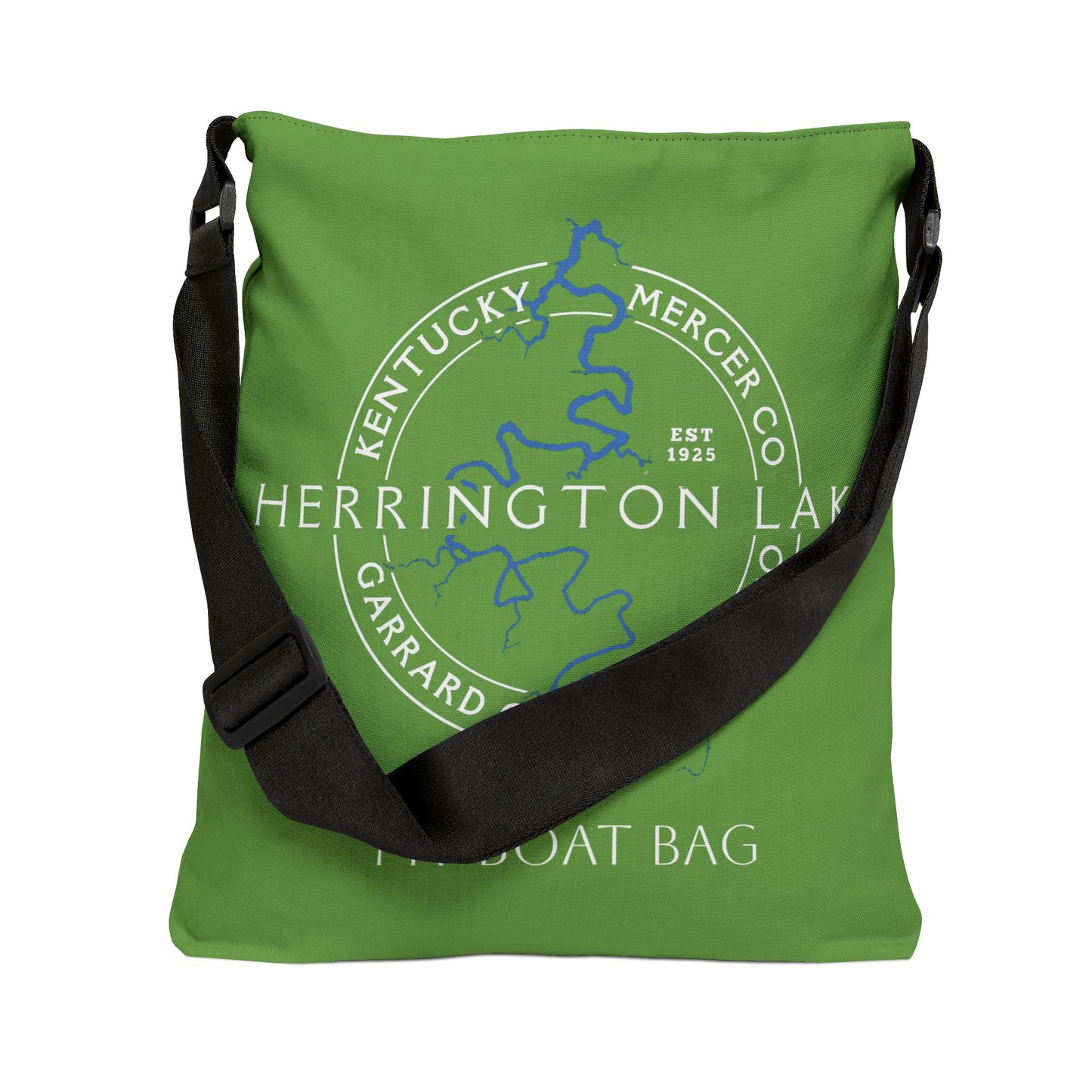 The Personalized Custom "Classic" Herrington Lake and County Adjustable Tote Bag (18" x 18")