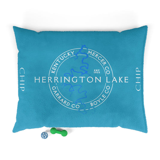 The "Classic" Personalized Custom Herrington Lake and County Pet Bed
