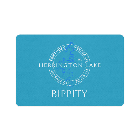 The "Classic" Personalized Custom Herrington Lake and County Pet Food Mat
