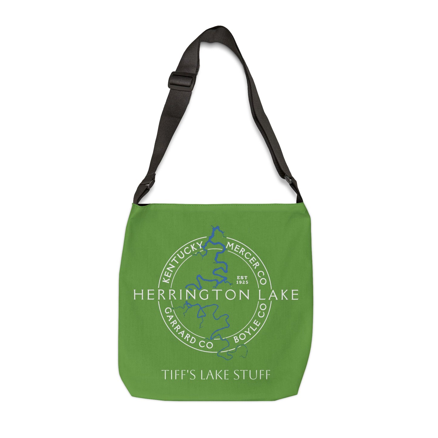 The Personalized Custom "Classic" Herrington Lake and County Adjustable Tote Bag (18" x 18")