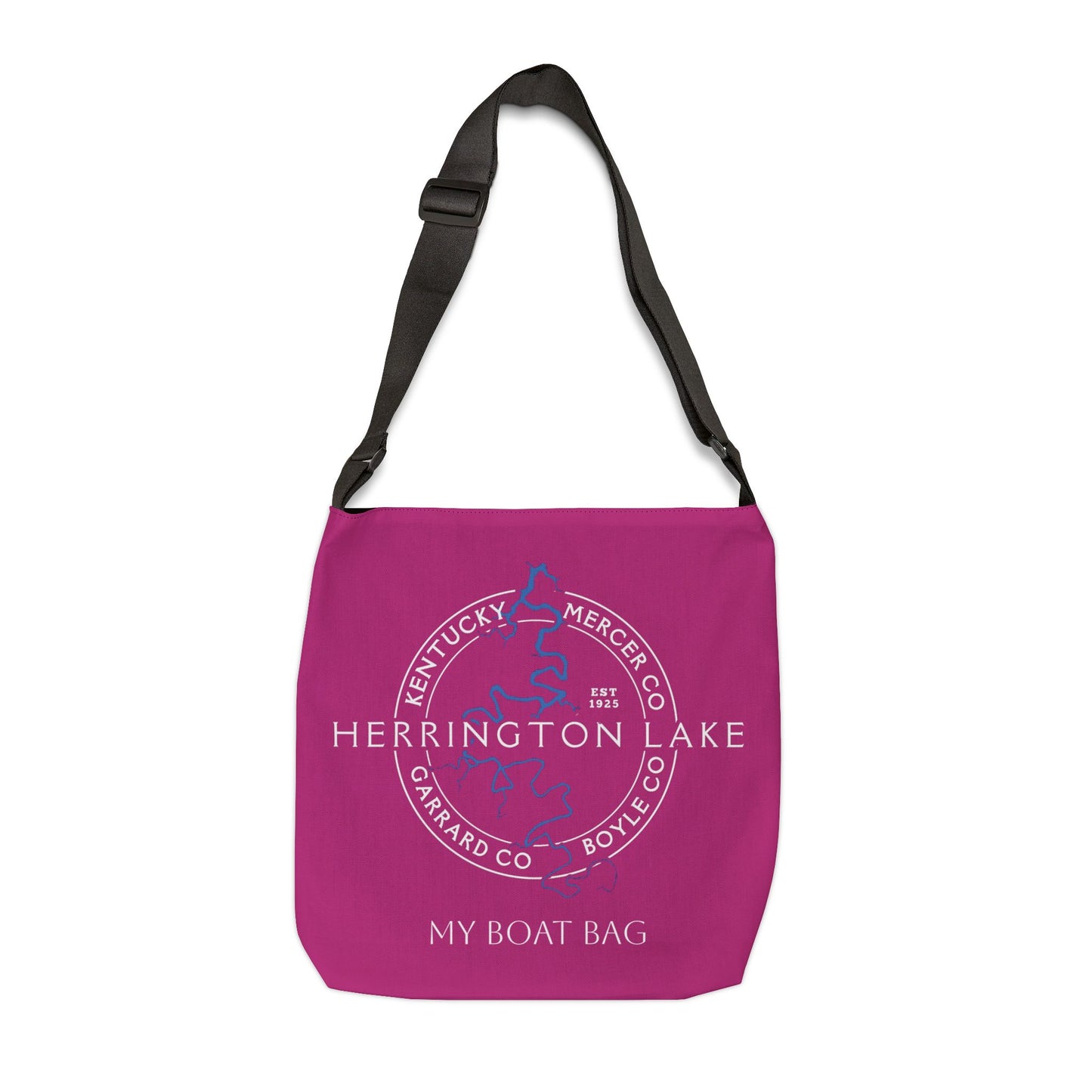 The Personalized Custom "Classic" Herrington Lake and County Adjustable Tote Bag (18" x 18")