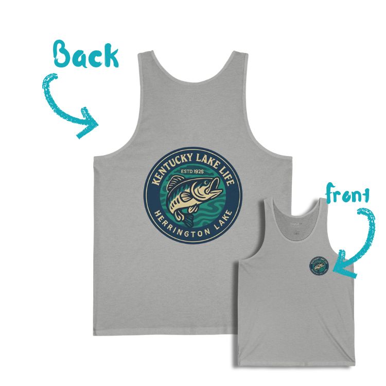 Herrington Lake Heritage Double-Side Printed Unisex Jersey Knit Cotton Tank