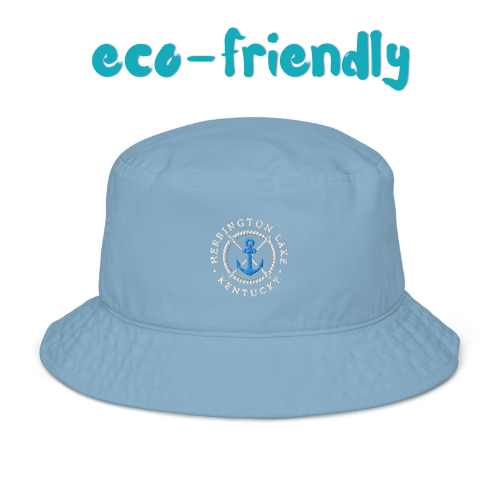 Herrington Lake Nautical Collection Embroidered Organic Bucket Hat