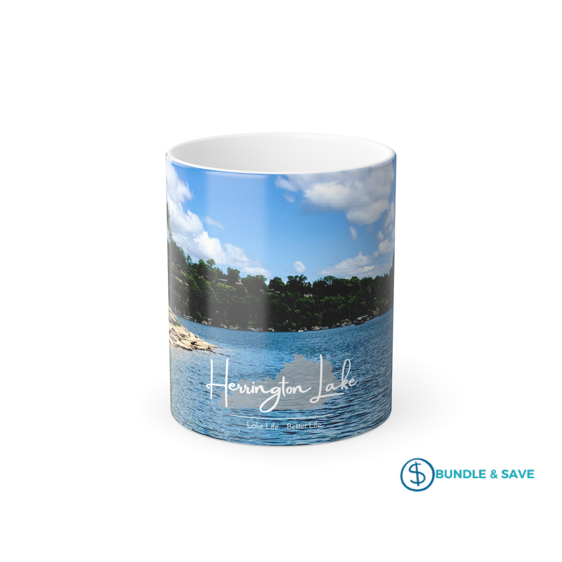"Welcome to Herrington Lake" Color Morphing Mug, 11oz