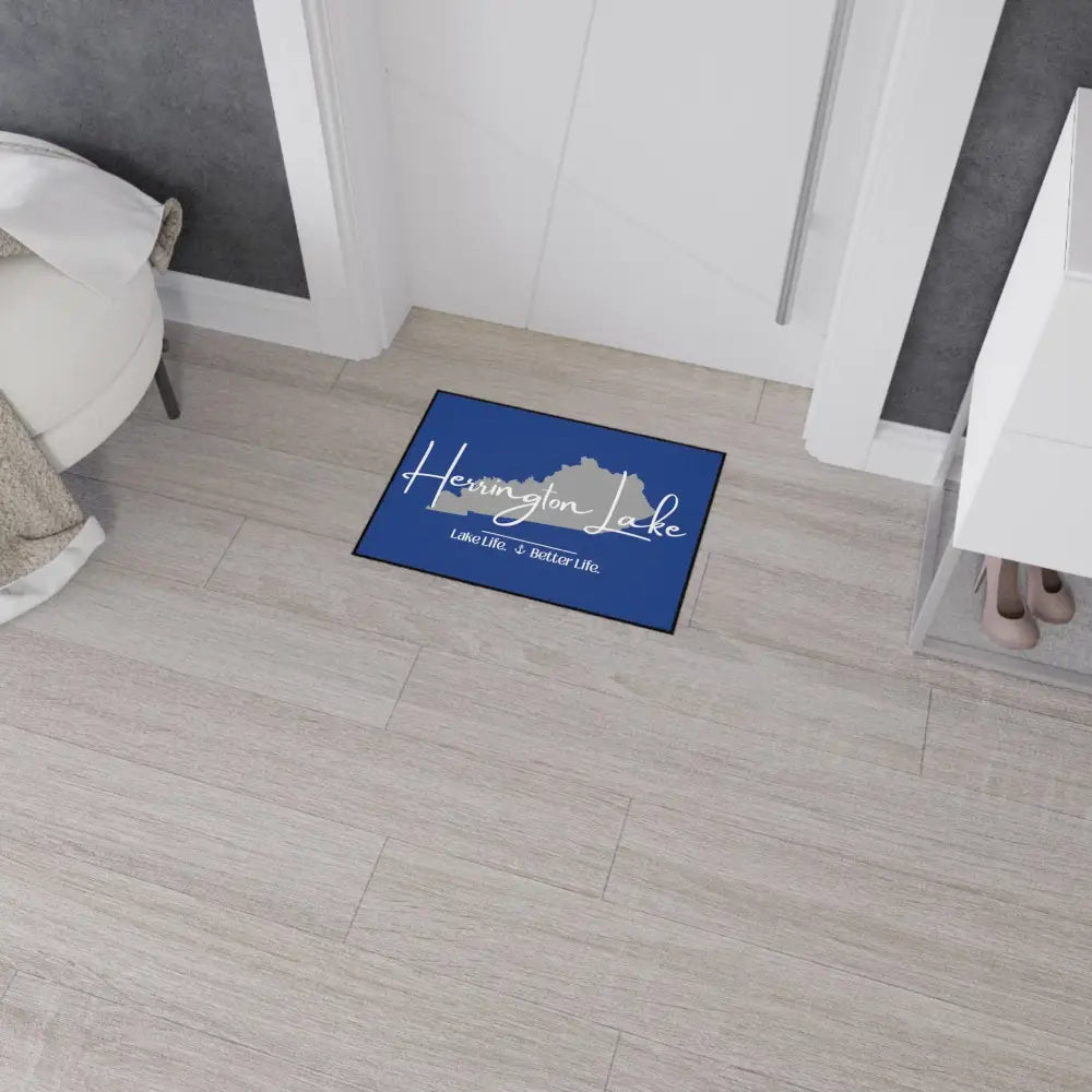 Herrington Lake Signature Collection Heavy Duty Floor Mat Dark Blue 18’’ × 24’’ Home Decor