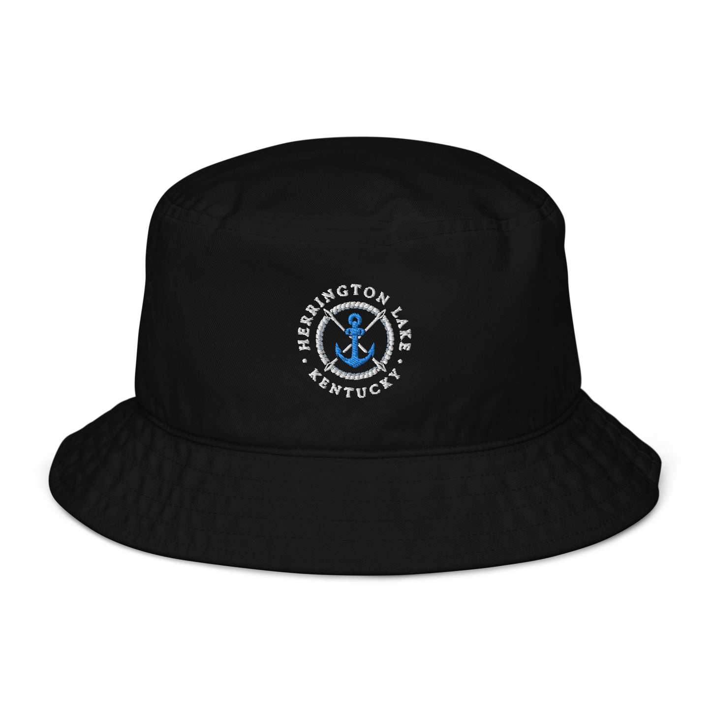 Herrington Lake Nautical Collection Embroidered Organic Bucket Hat