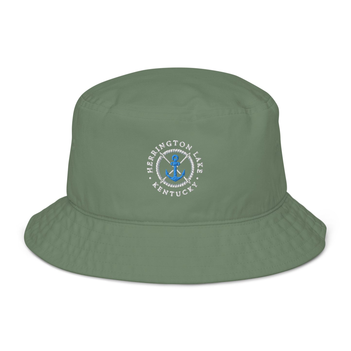 Herrington Lake Nautical Collection Embroidered Organic Bucket Hat