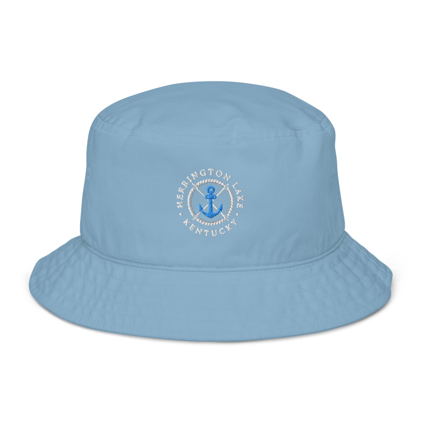 Herrington Lake Nautical Collection Embroidered Organic Bucket Hat