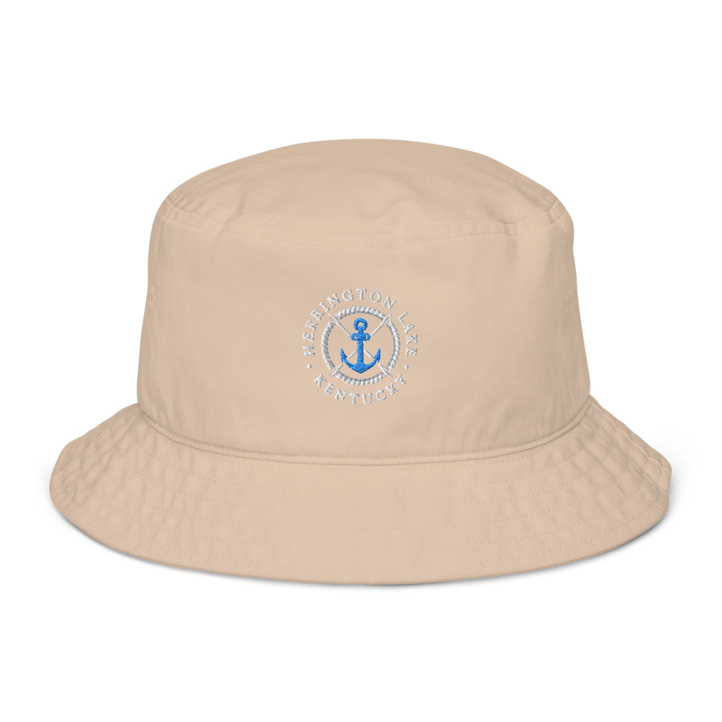 Herrington Lake Nautical Collection Embroidered Organic Bucket Hat