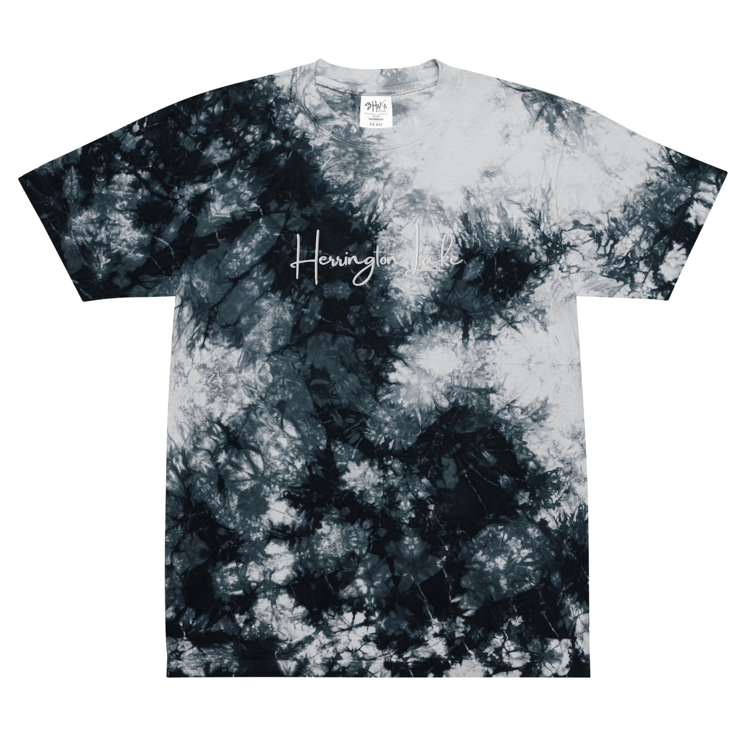 Herrington Lake Embroidered Oversized Tie-Dye T-shirt