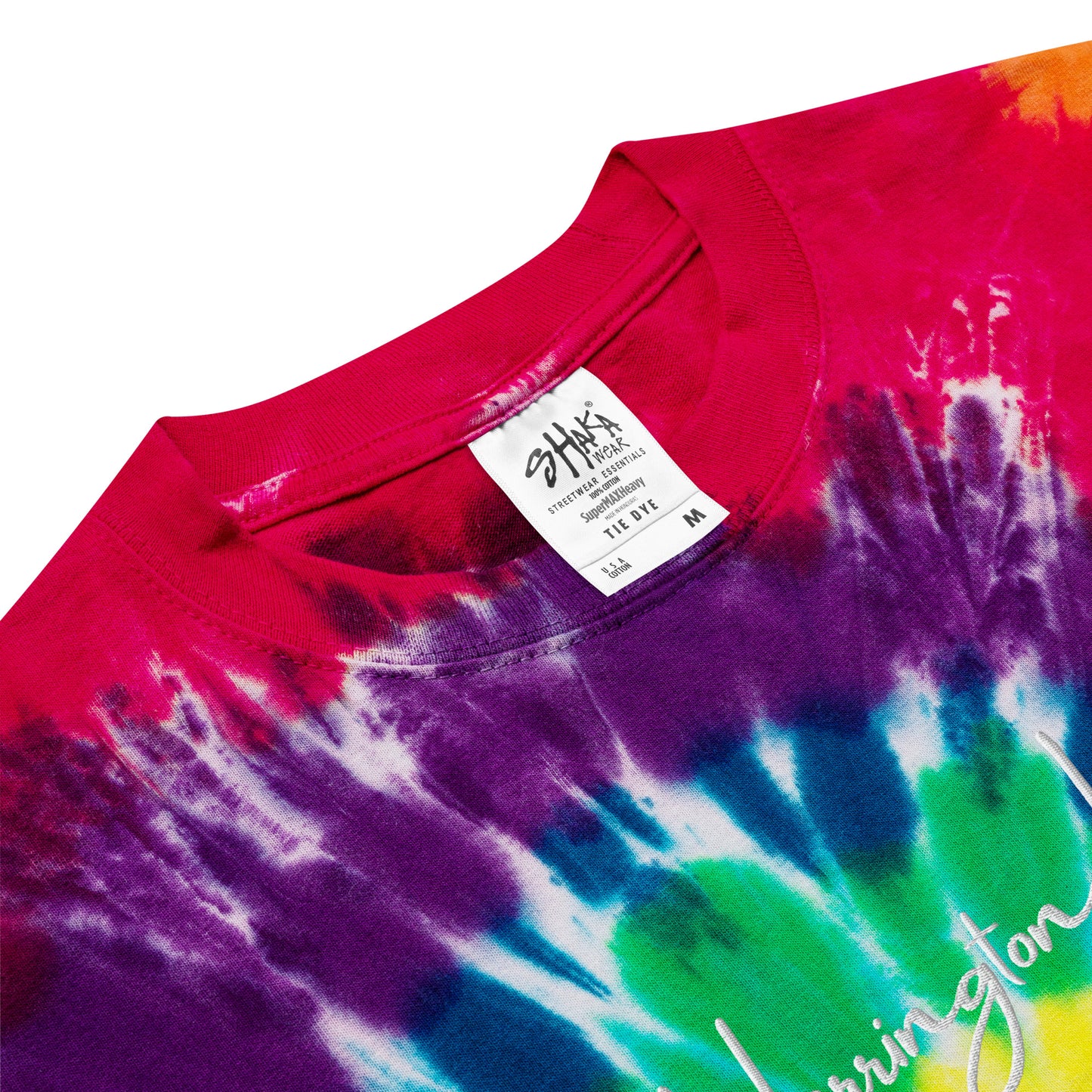 Herrington Lake Embroidered Oversized Tie-Dye T-shirt