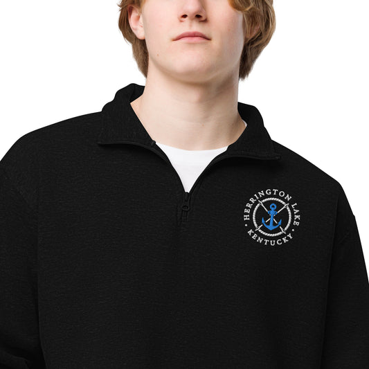 Herrington Lake Nautical Logo Fleece Pullover