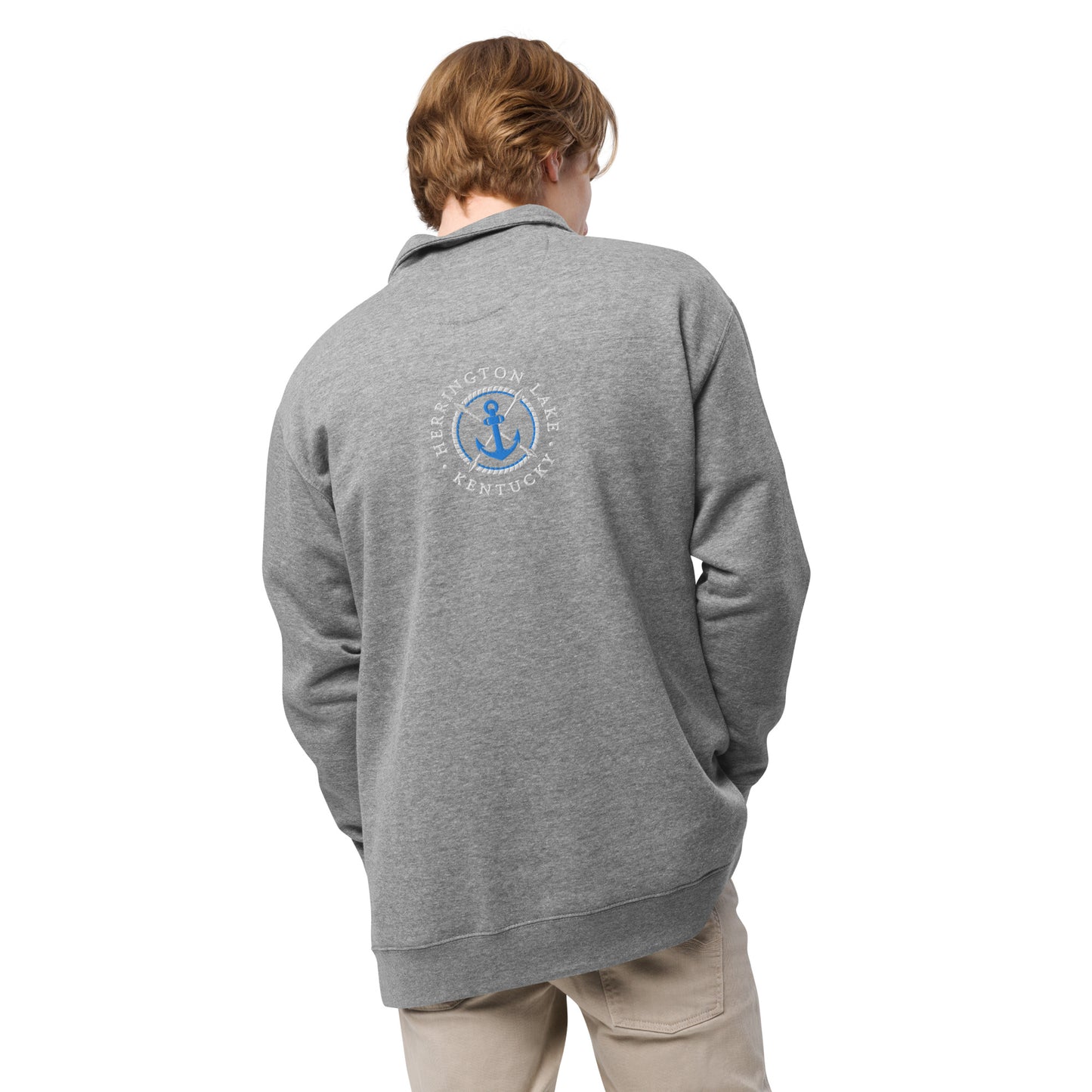 Herrington Lake Nautical Logo Fleece Pullover
