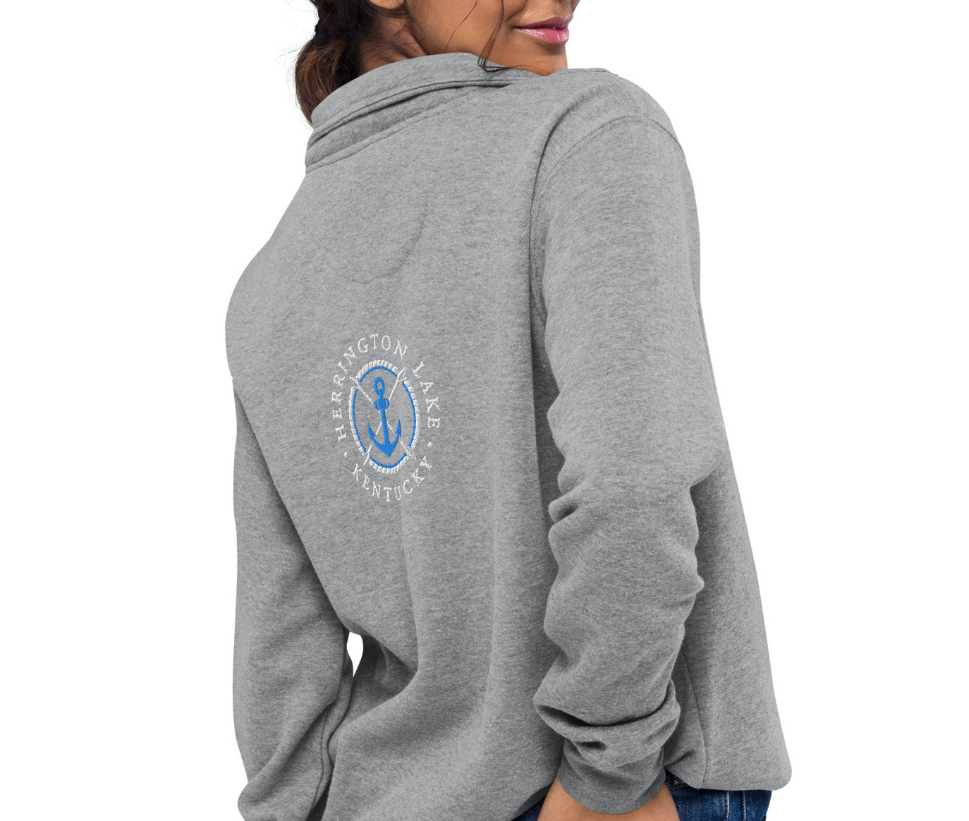 Herrington Lake Nautical Logo Fleece Pullover
