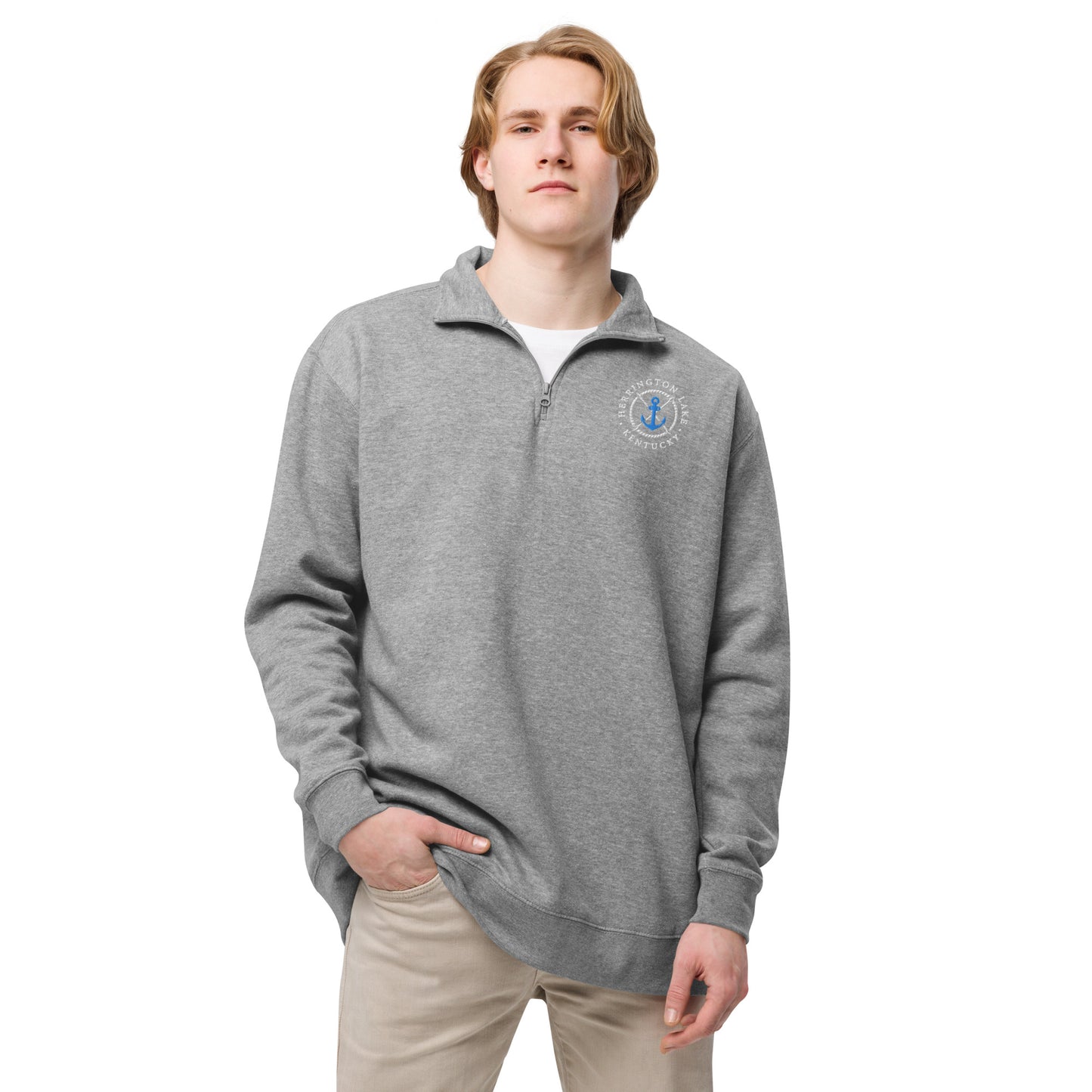 Herrington Lake Nautical Logo Fleece Pullover