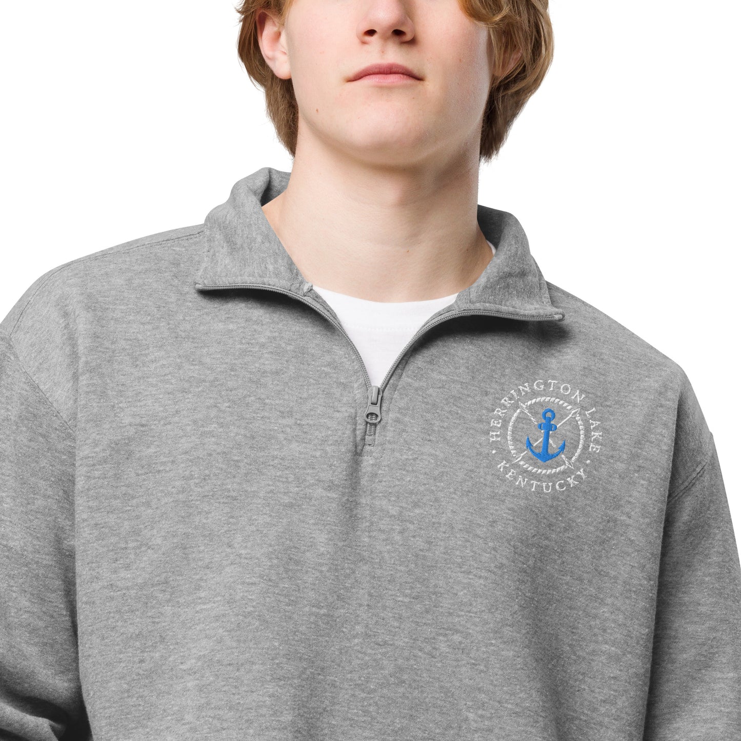 Herrington Lake Nautical Logo Fleece Pullover