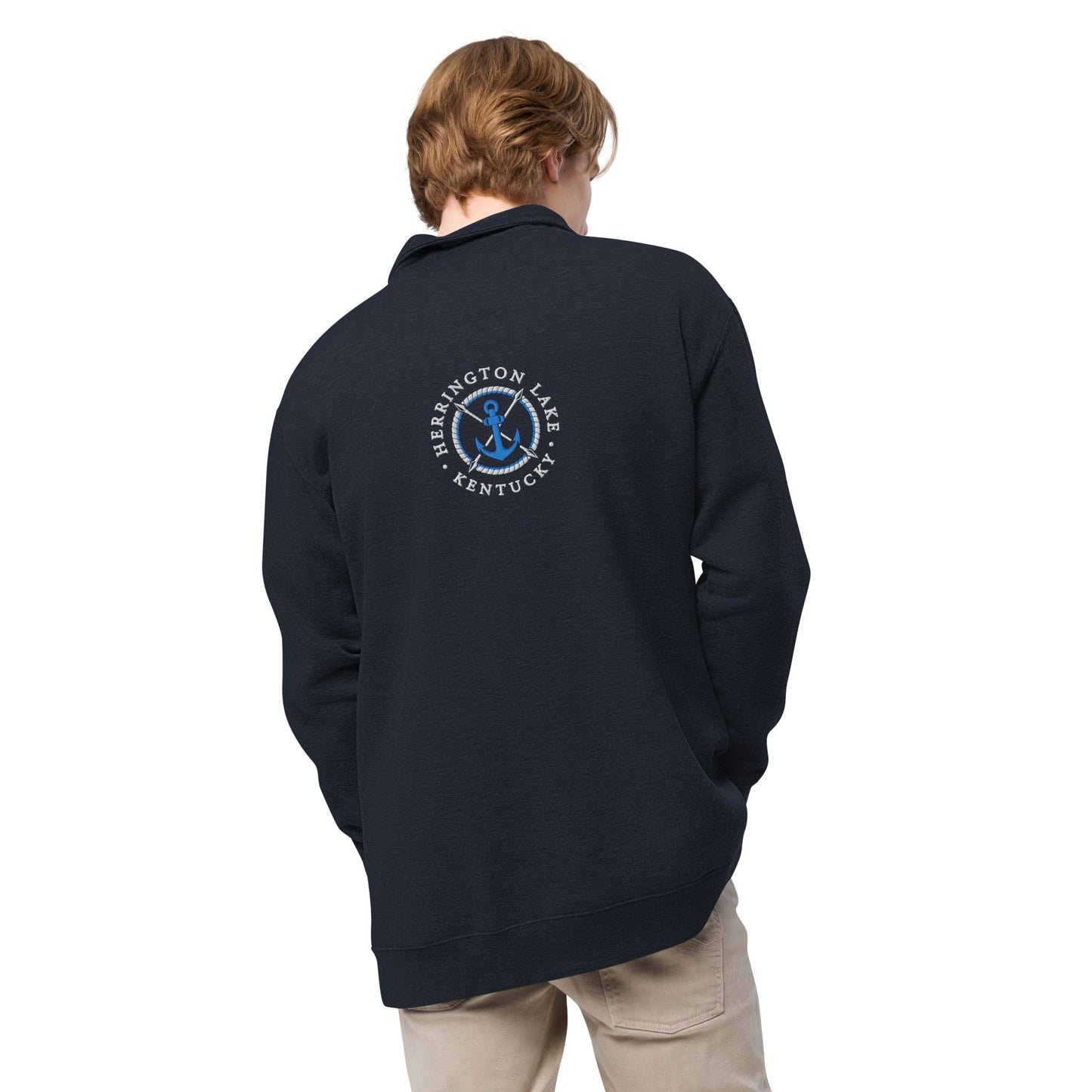 Herrington Lake Nautical Logo Fleece Pullover