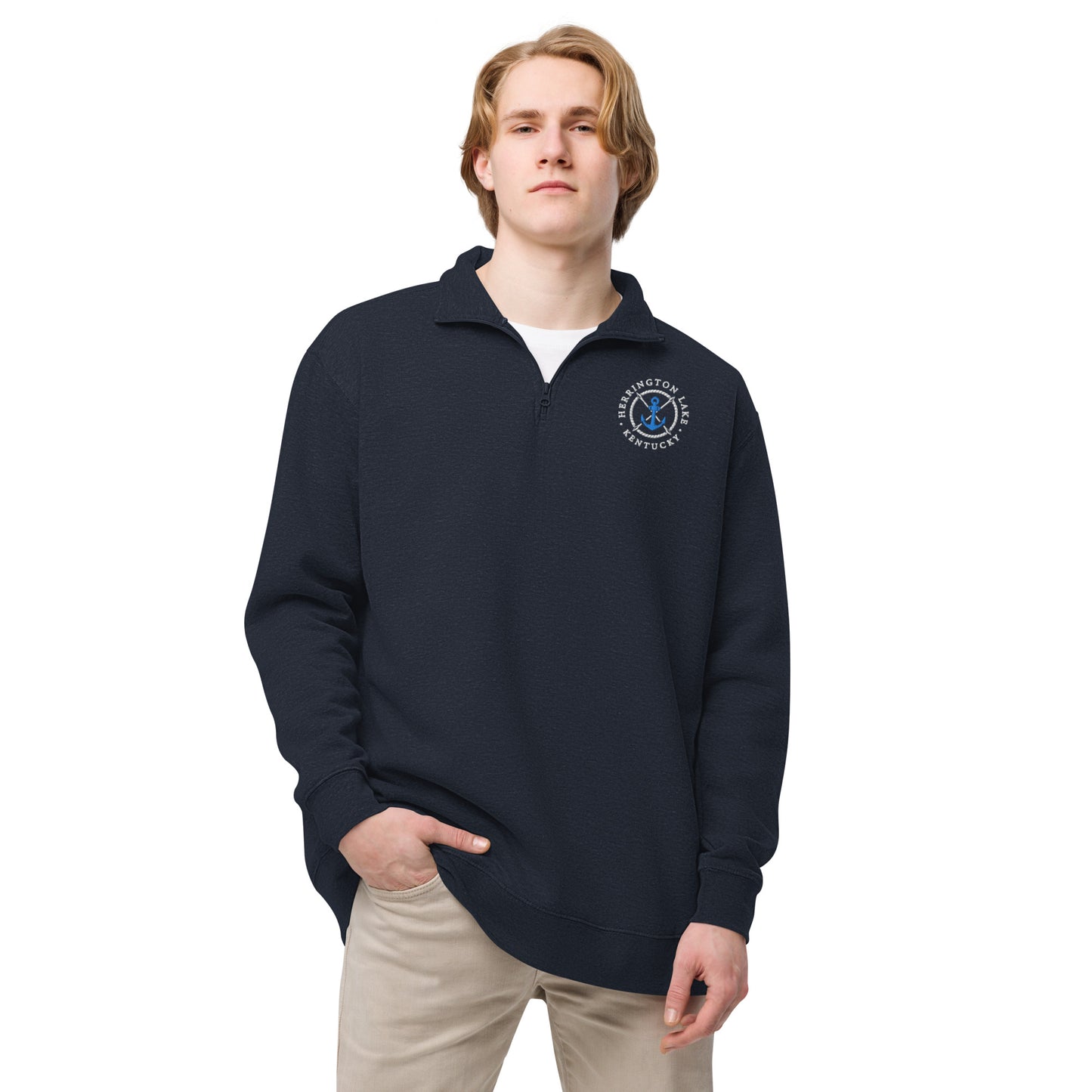 Herrington Lake Nautical Logo Fleece Pullover