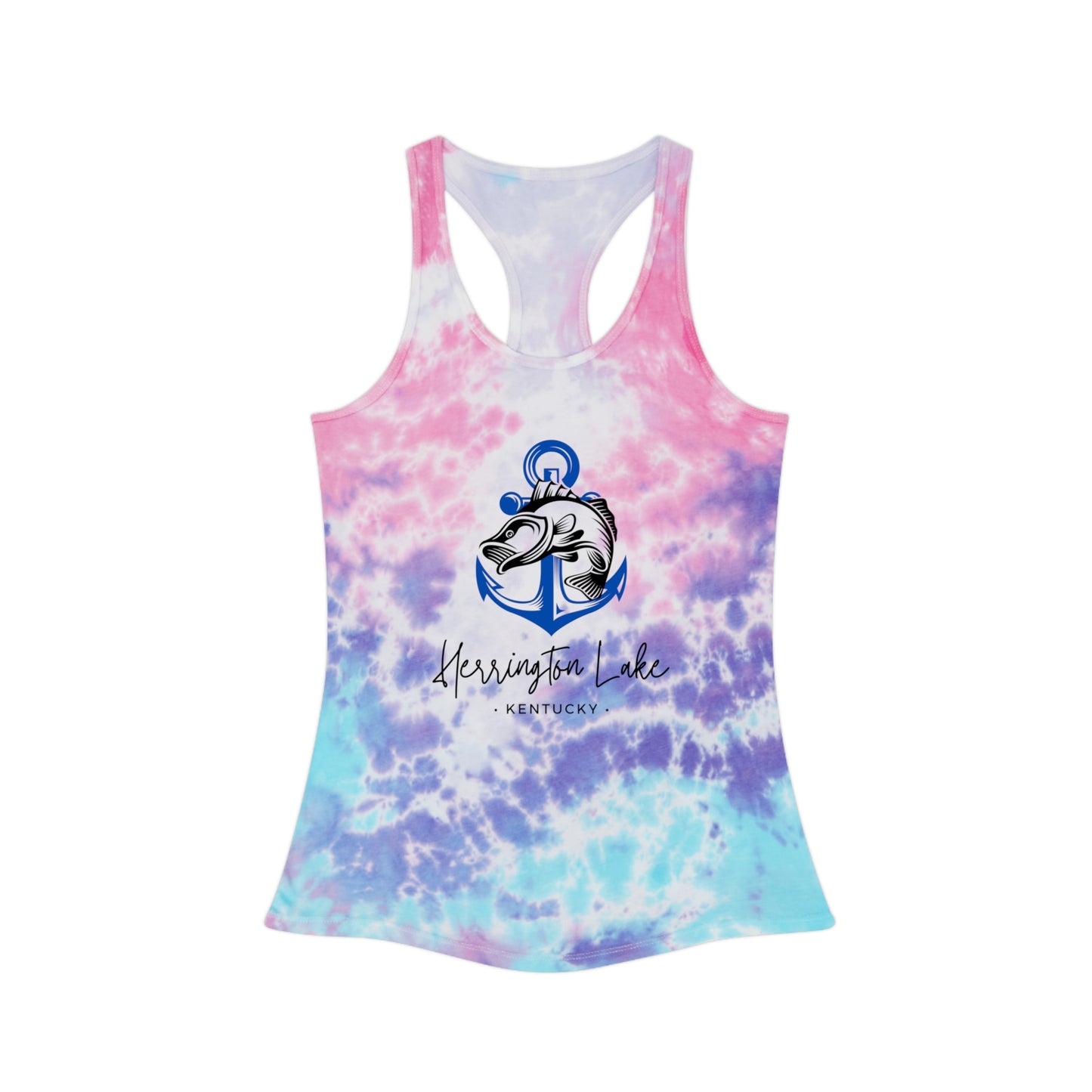Tie-Dye Herrington Lake "Nautical Catch" Racerback Tank Top