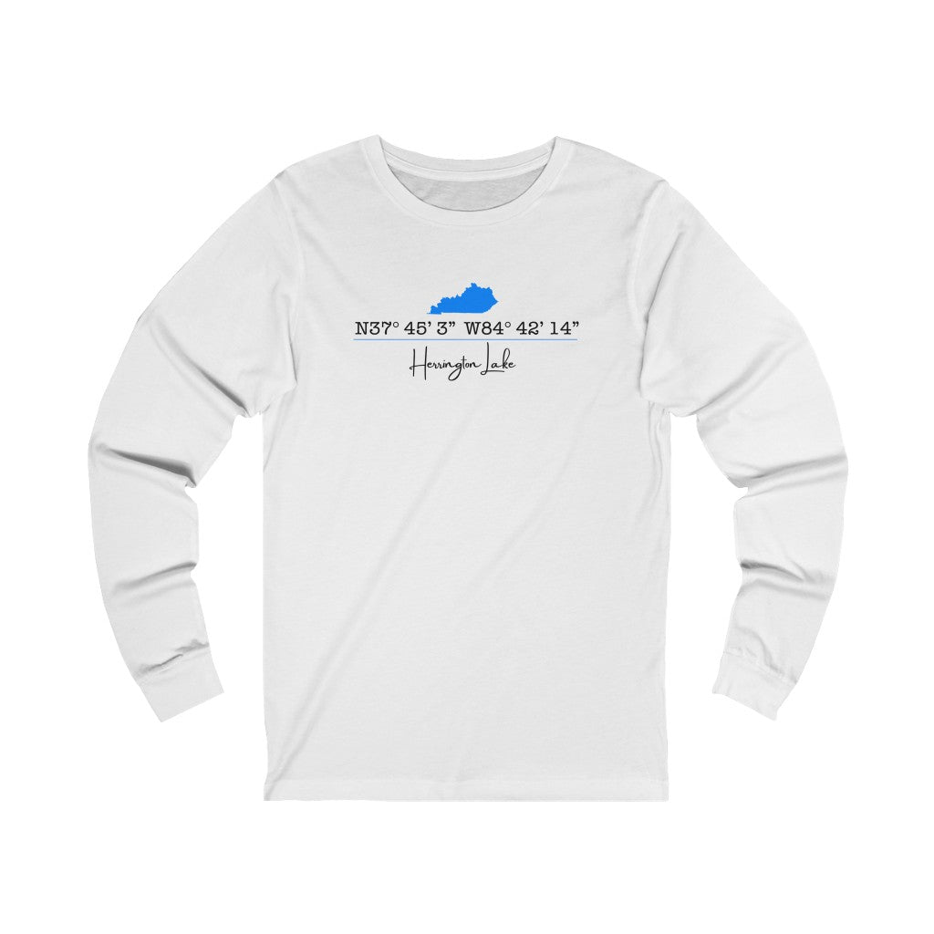 Herrington Lake Coordinates Jersey Long Sleeve Tee