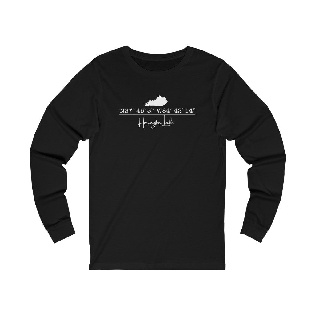 Herrington Lake Coordinates Jersey Long Sleeve Tee